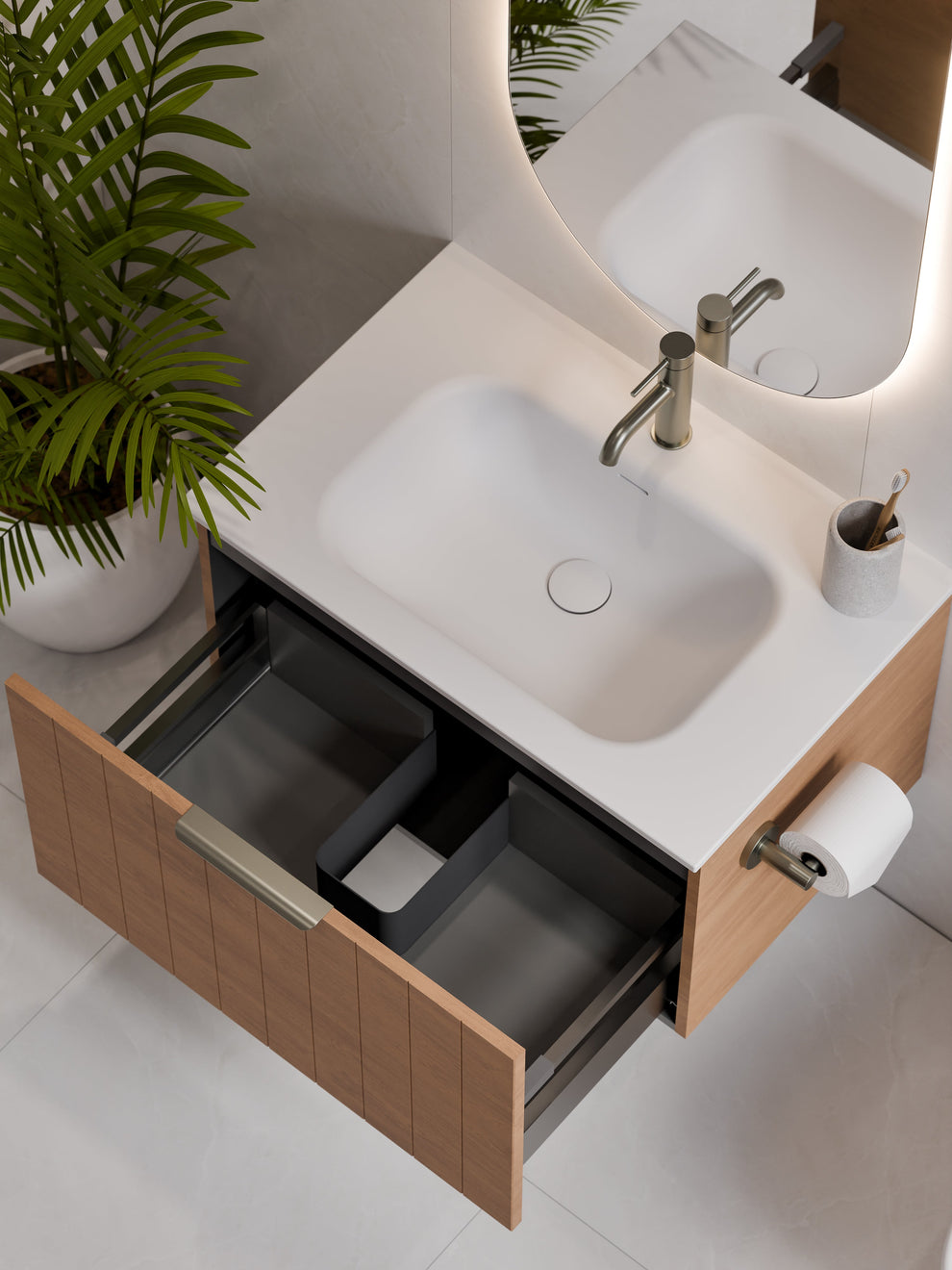 LINEARE 750 COASTAL SINGLE DRAWER VANITY WHOLESALE