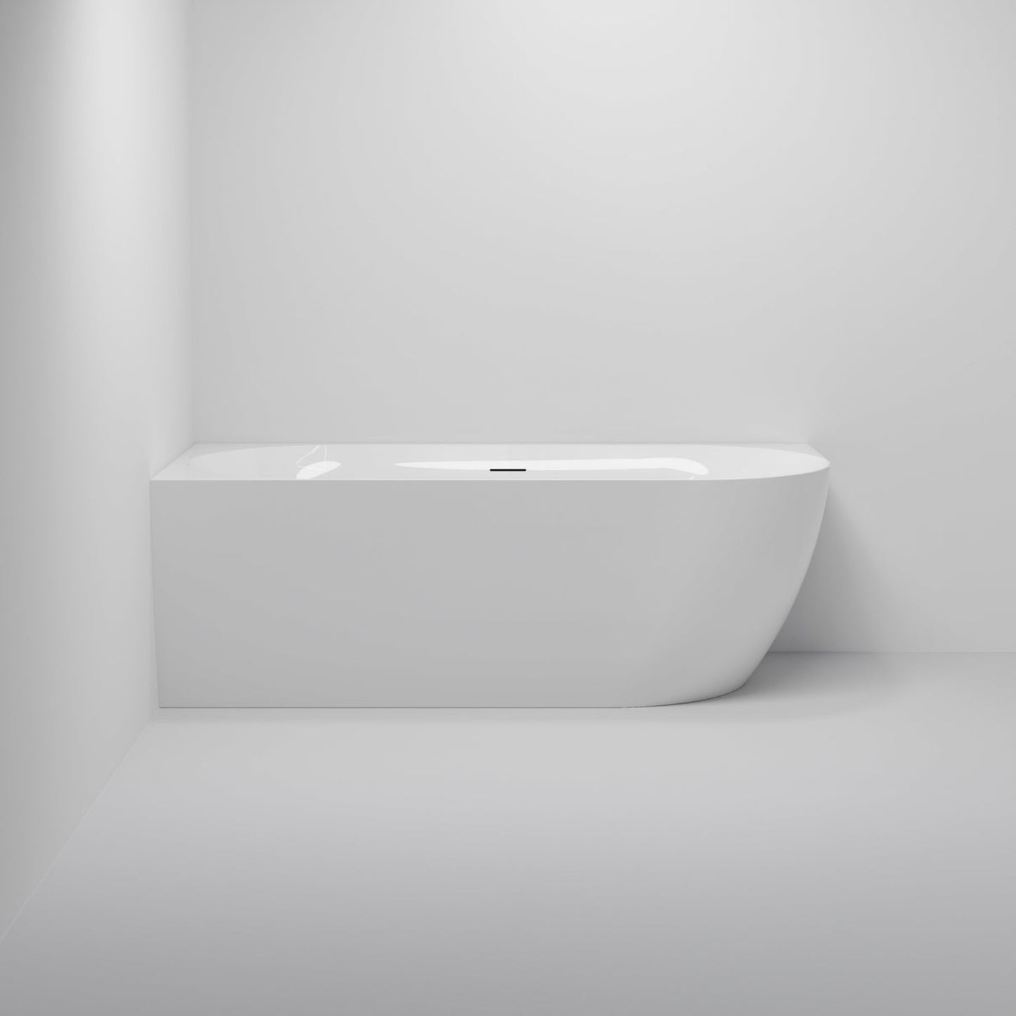 ACRYLIC 1500 CORNER BATH GLOSS WHITE