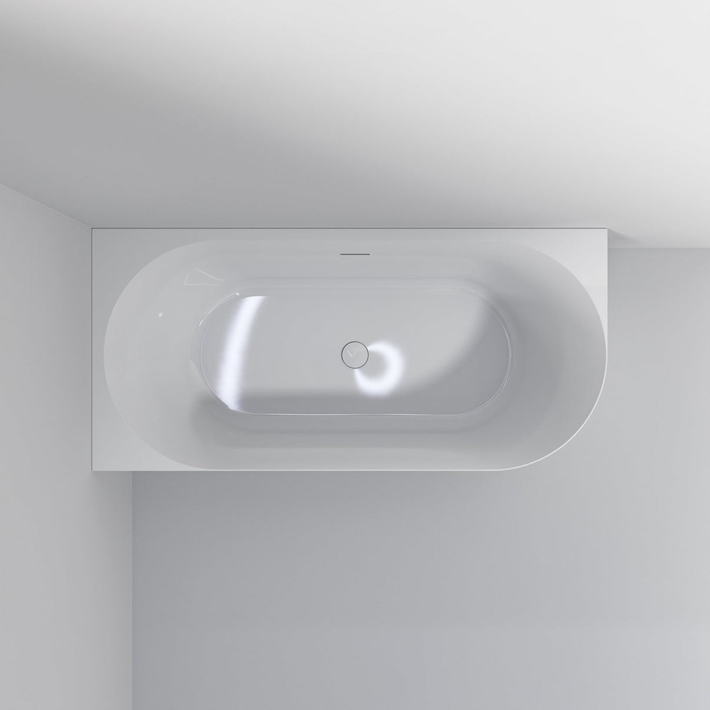 ACRYLIC 1500 CORNER BATH GLOSS WHITE