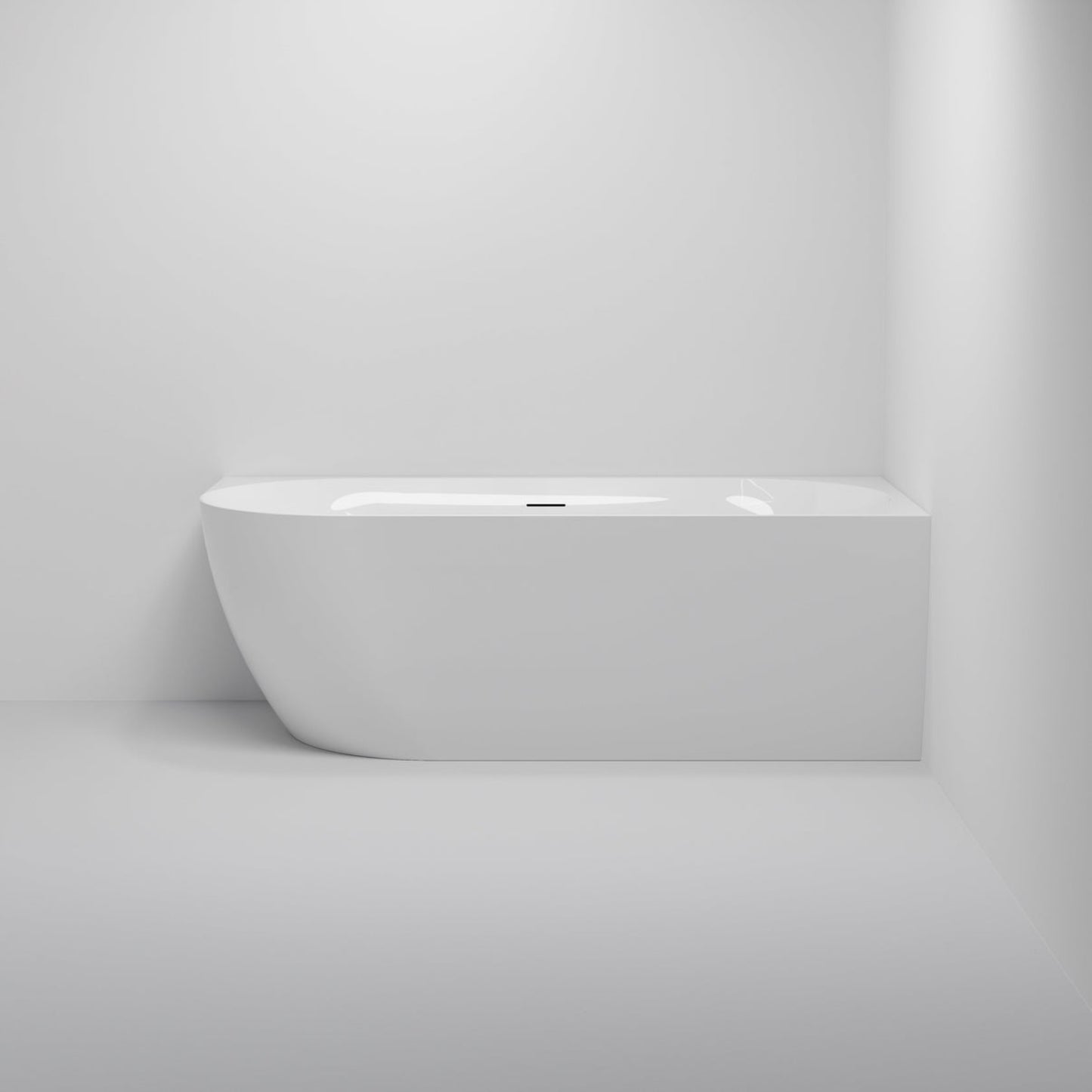 ACRYLIC 1500 CORNER BATH GLOSS WHITE
