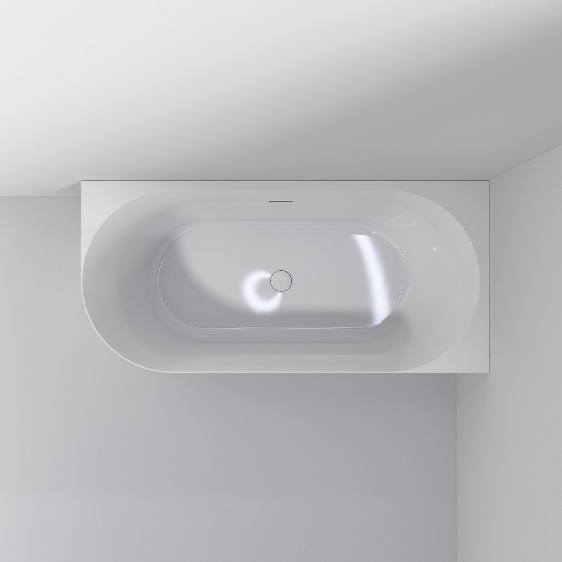 ACRYLIC 1500 CORNER BATH GLOSS WHITE