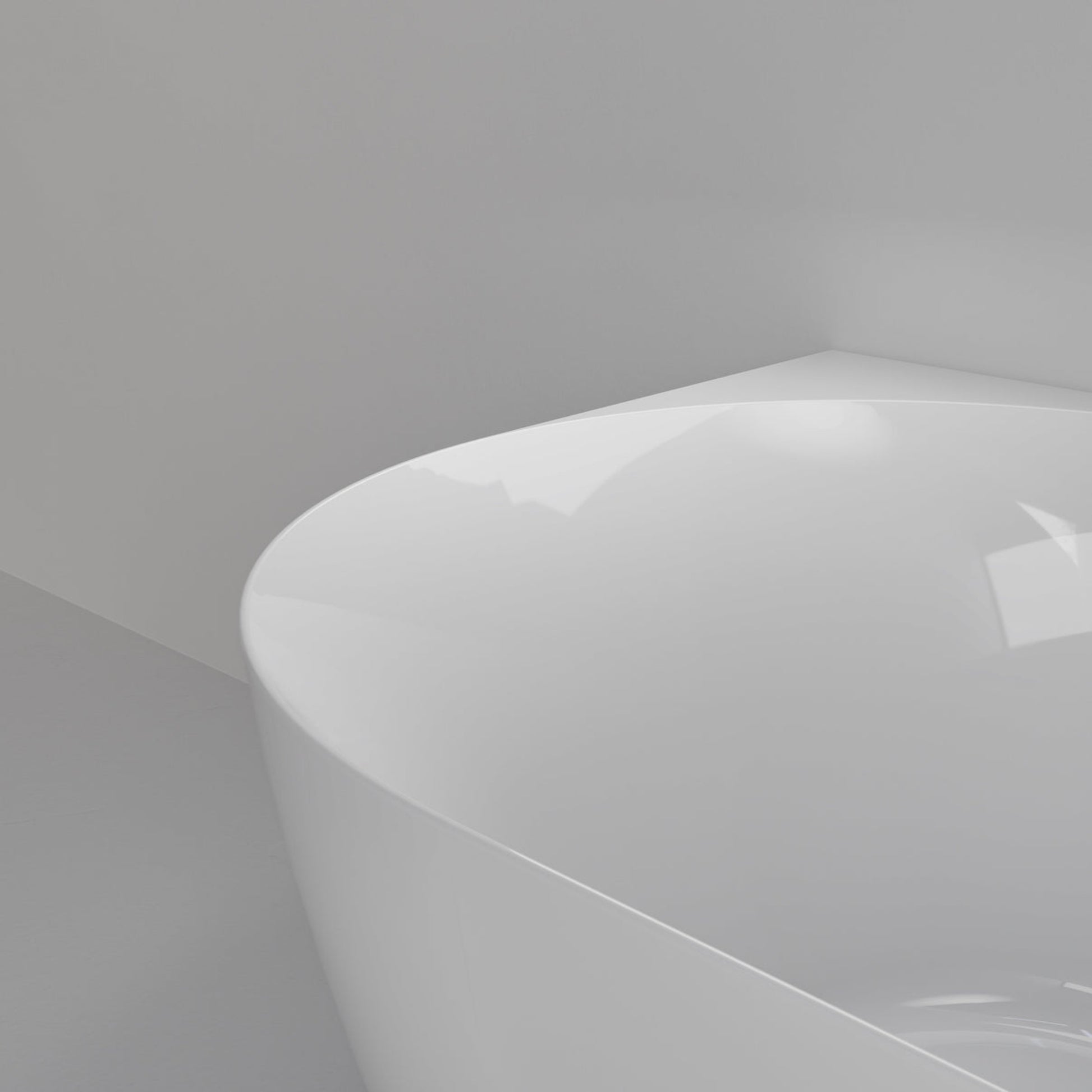 ACRYLIC 1500 CORNER BATH GLOSS WHITE