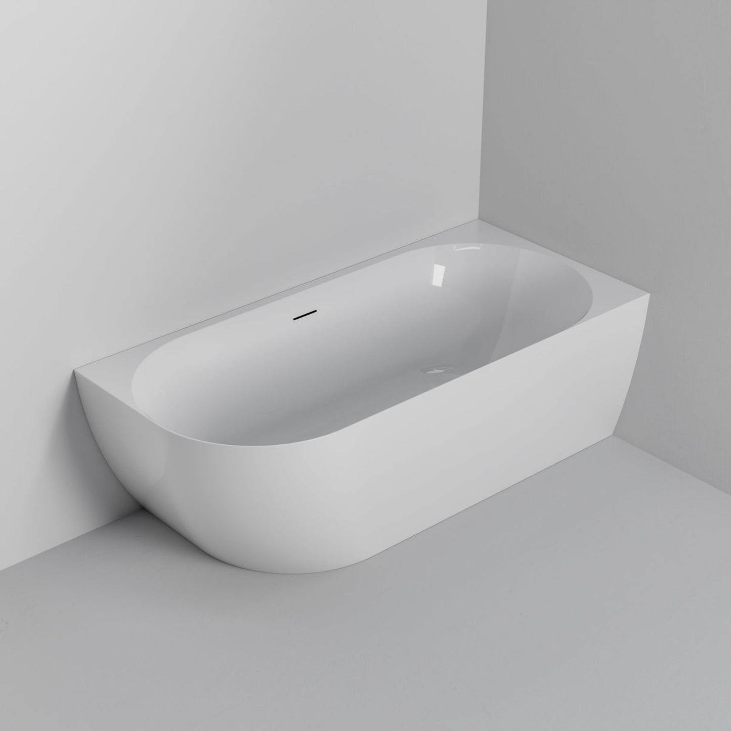 ACRYLIC 1500 CORNER BATH GLOSS WHITE