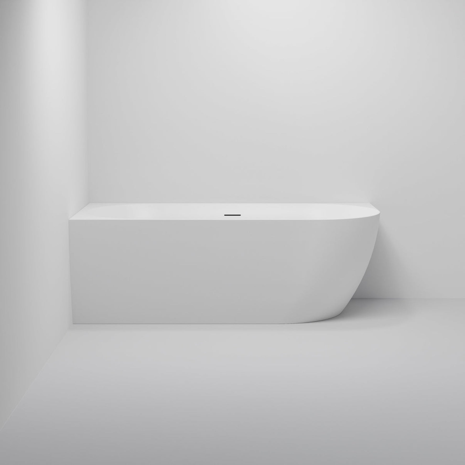 ACRYLIC 1500 CORNER BATH MATTE WHITE