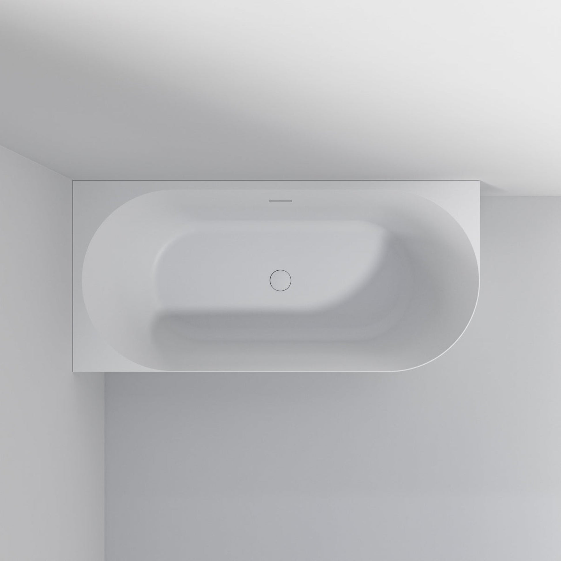 ACRYLIC 1500 CORNER BATH MATTE WHITE