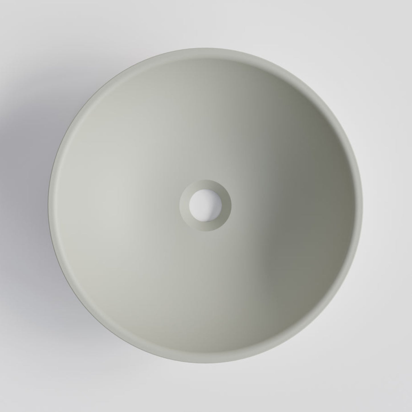 ROUND LIGHT GREY CONCRETE BATHROOM BASIN