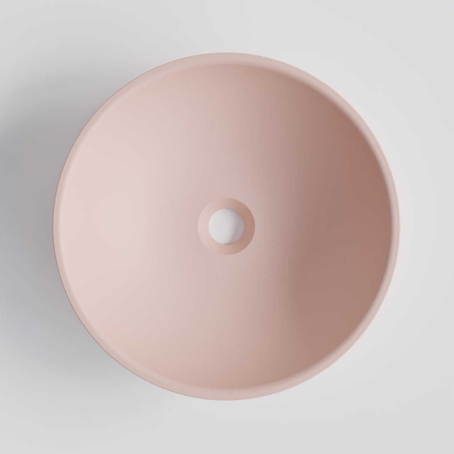 ROUND PINK CONCRETE BATHROOM BASIN