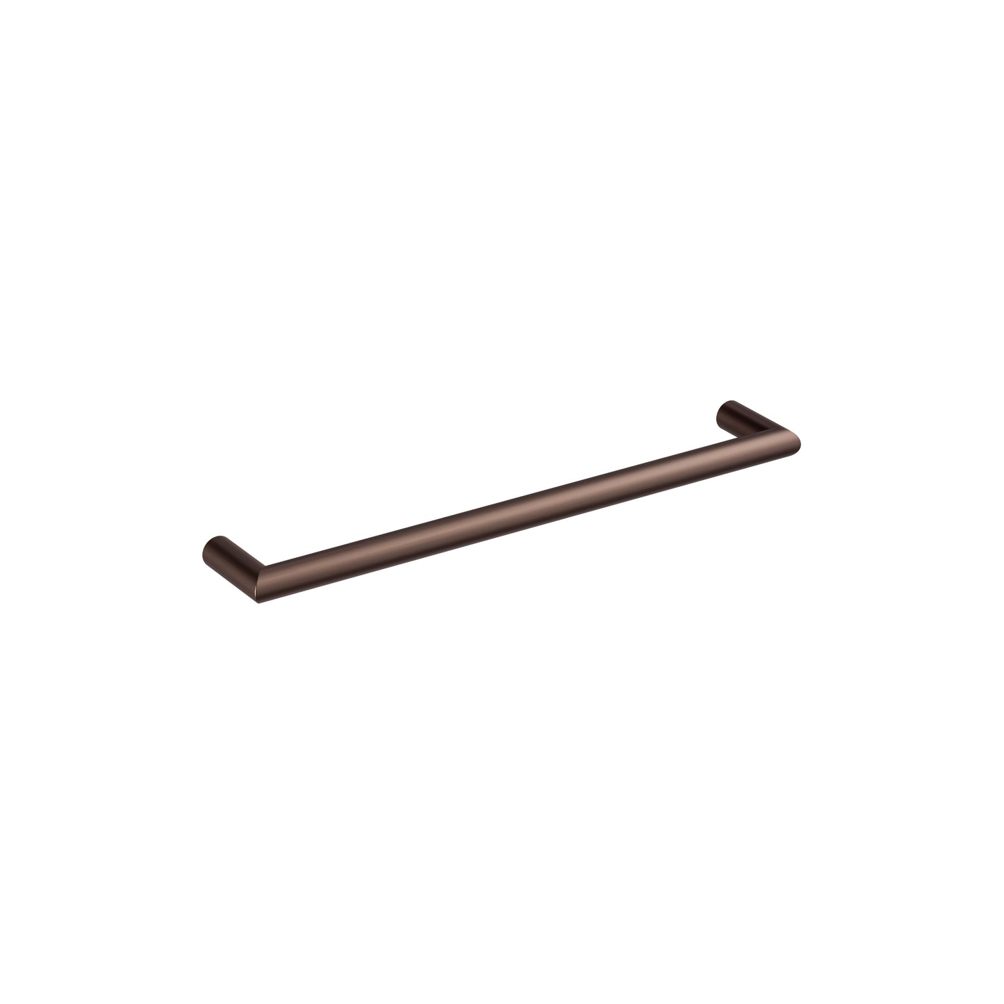 ROUND 632MM HEATED TOWEL RAIL AGED BRASS