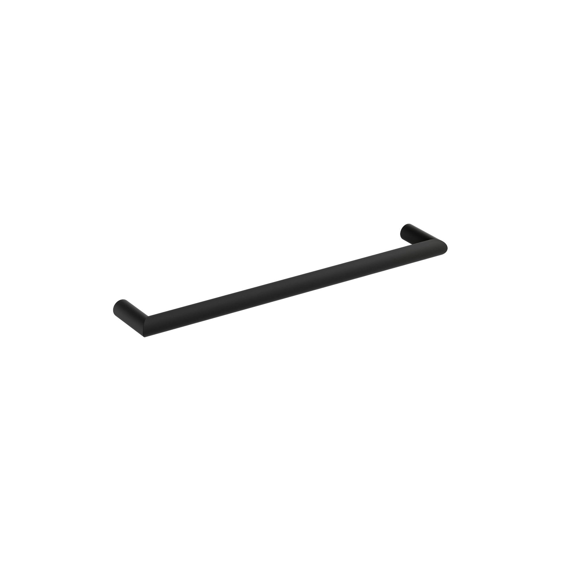 ROUND 632MM HEATED TOWEL RAIL MATTE BLACK