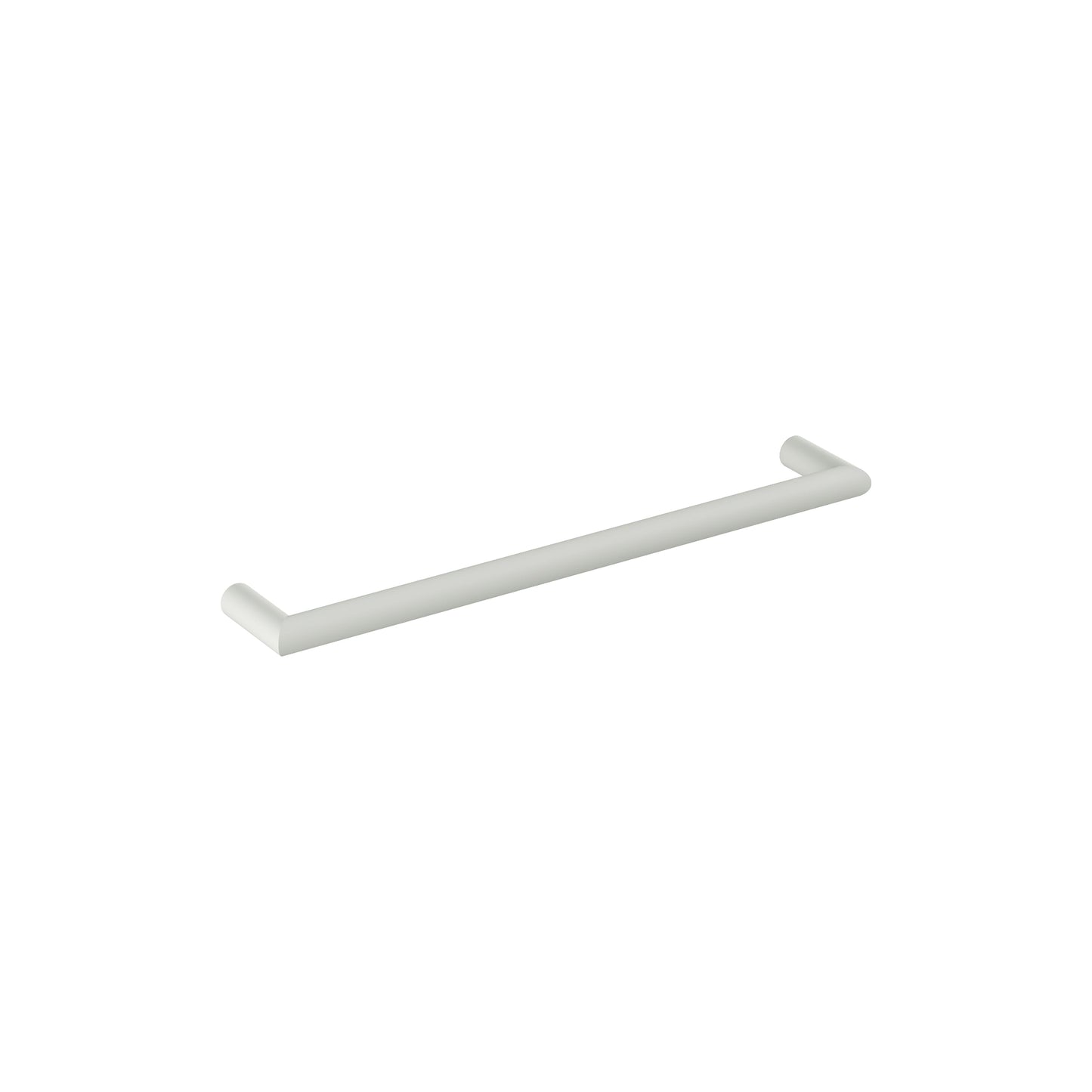 ROUND 632MM HEATED TOWEL RAIL MATTE WHITE