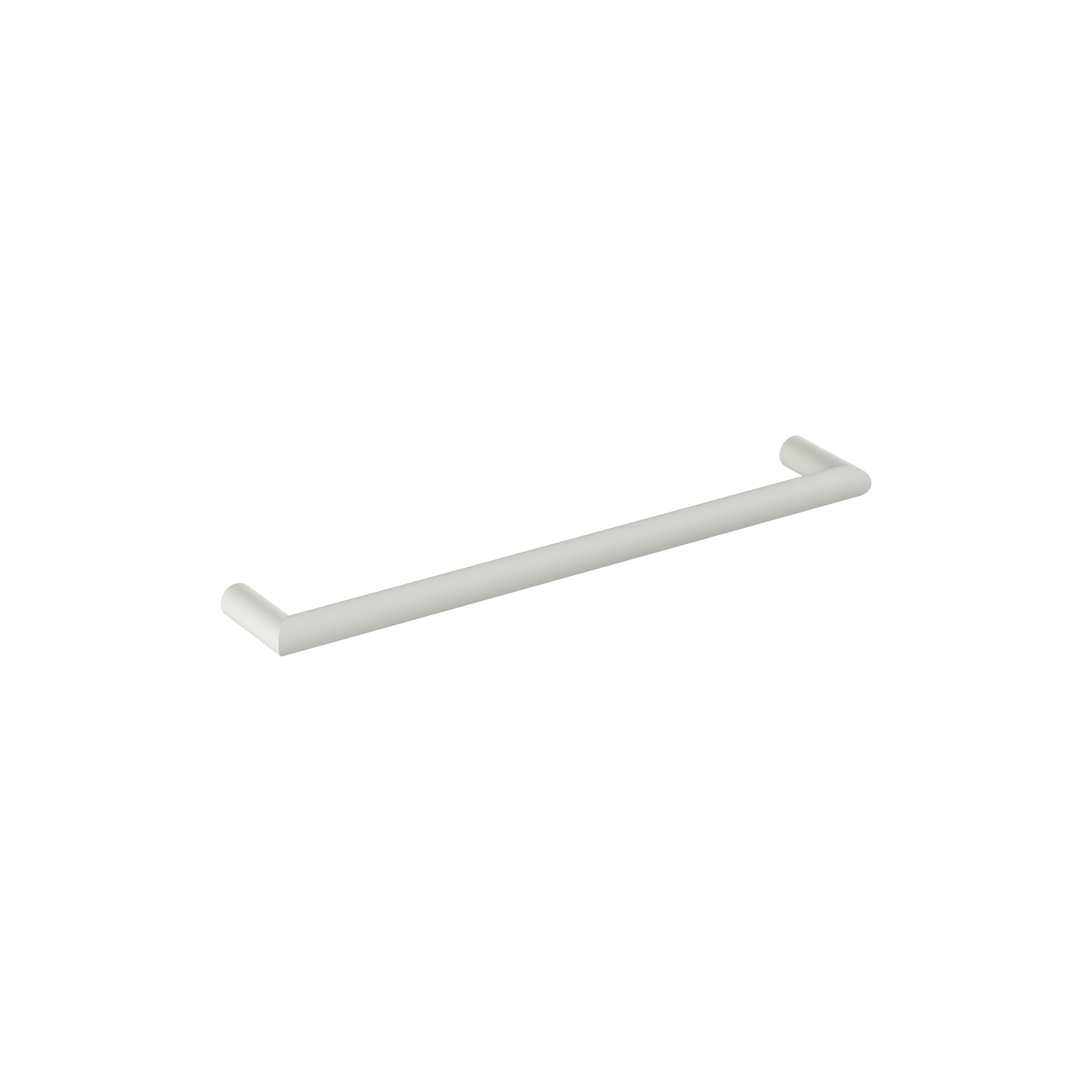 ROUND 632MM HEATED TOWEL RAIL MATTE WHITE