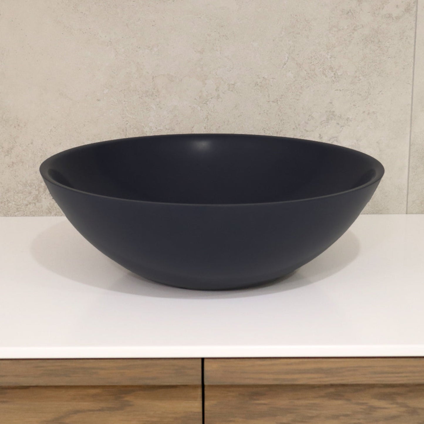 ROUND MATTE BLACK BATHROOM BASIN