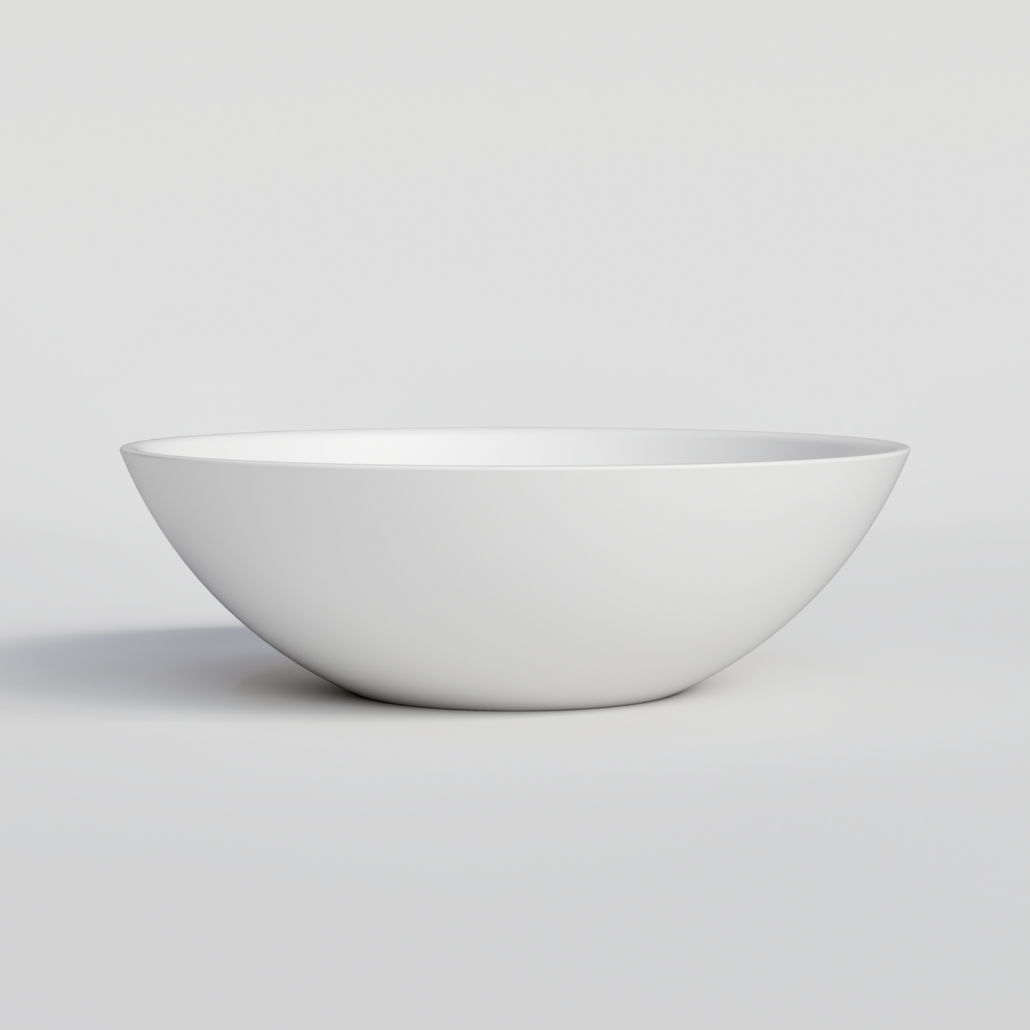 ROUND MATTE WHITE BATHROOM BASIN