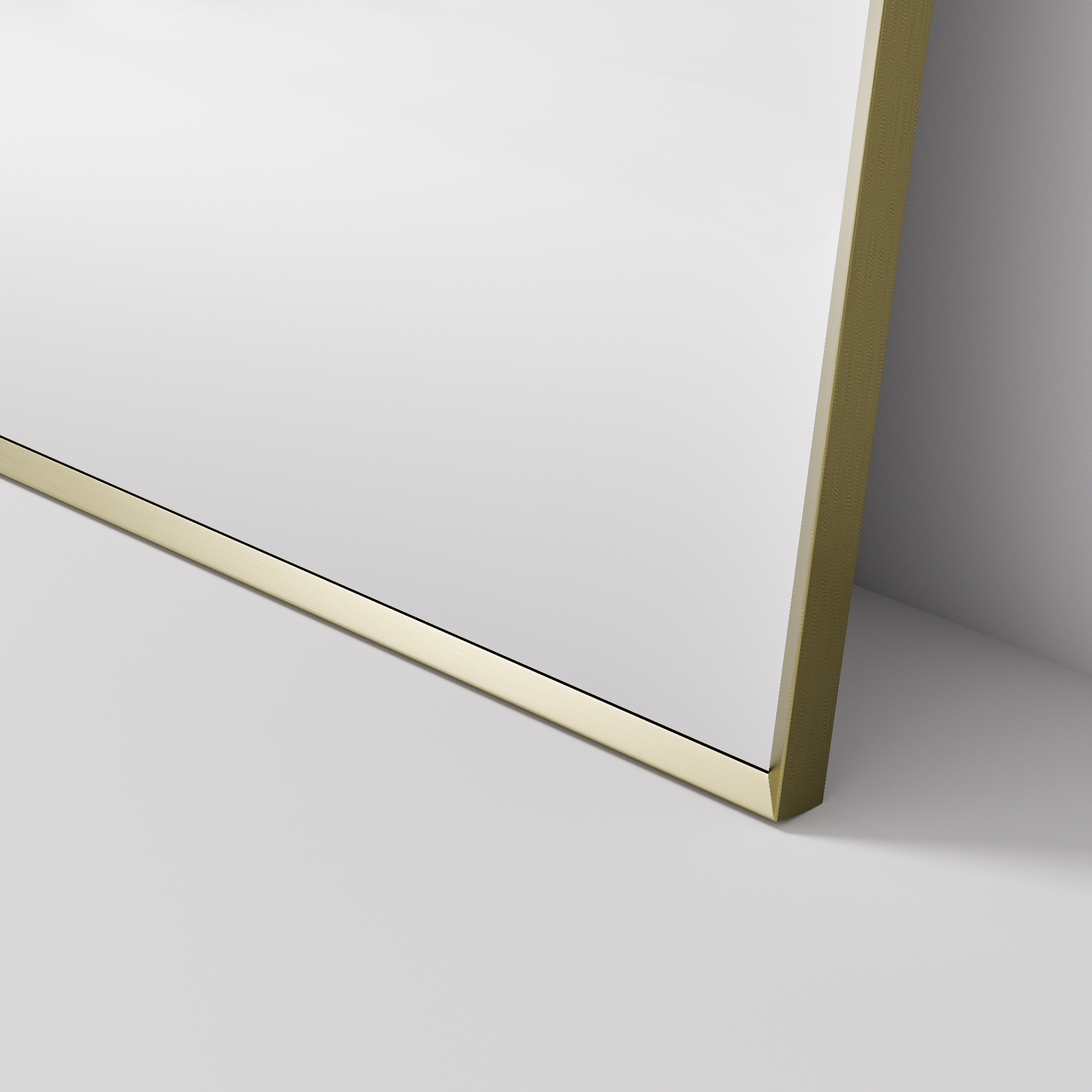 CODE ASPECT 1200 ARCH FRAMED MIRROR BRUSHED BRASS