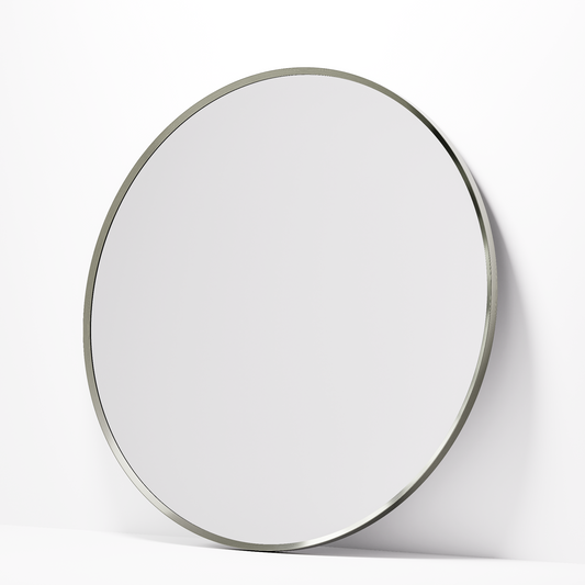 CODE ASPECT ROUND 1100 FRAMED MIRROR BRUSHED NICKEL