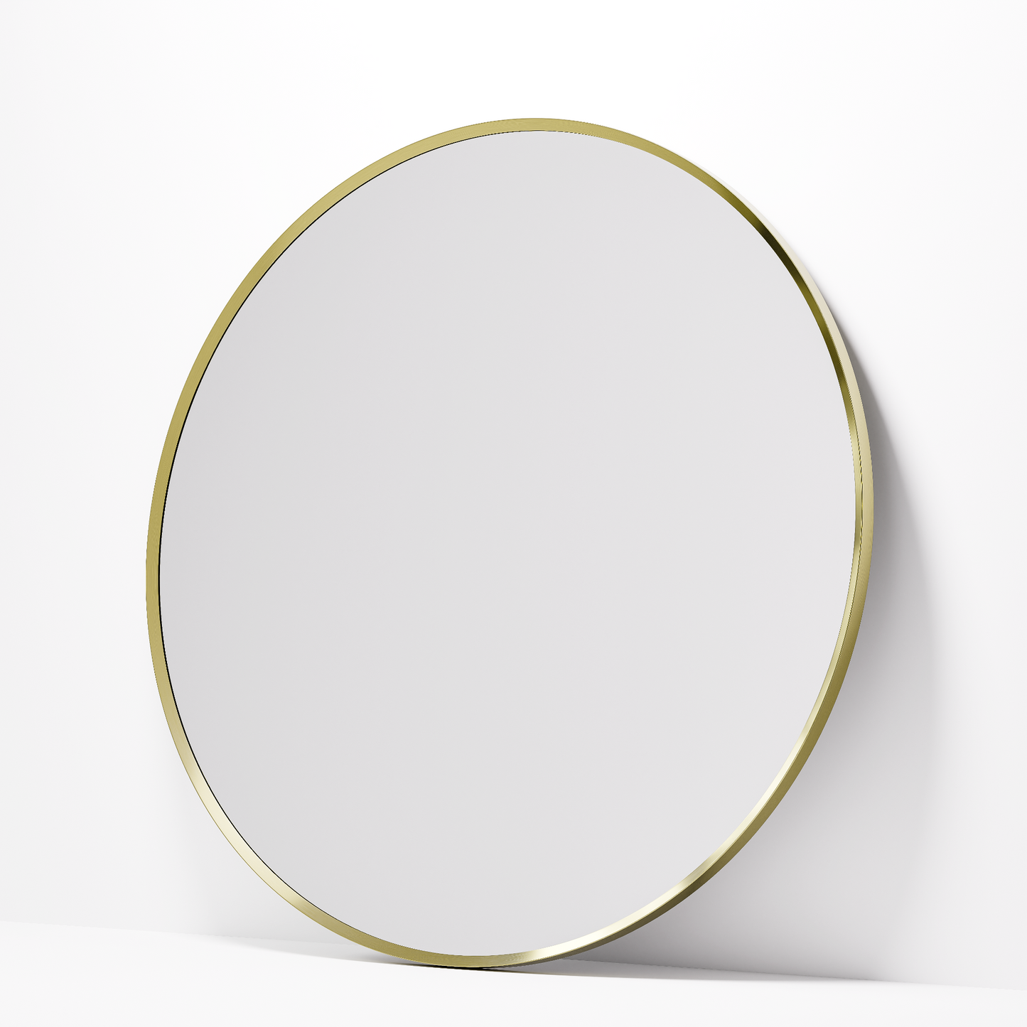 CODE ASPECT ROUND 700 FRAMED MIRROR BRUSHED BRASS
