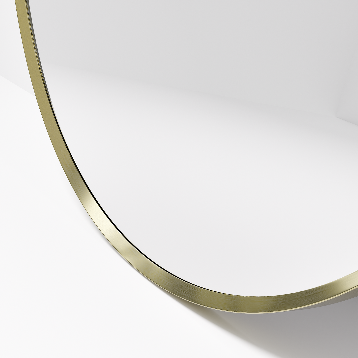 CODE ASPECT ROUND 700 FRAMED MIRROR BRUSHED BRASS