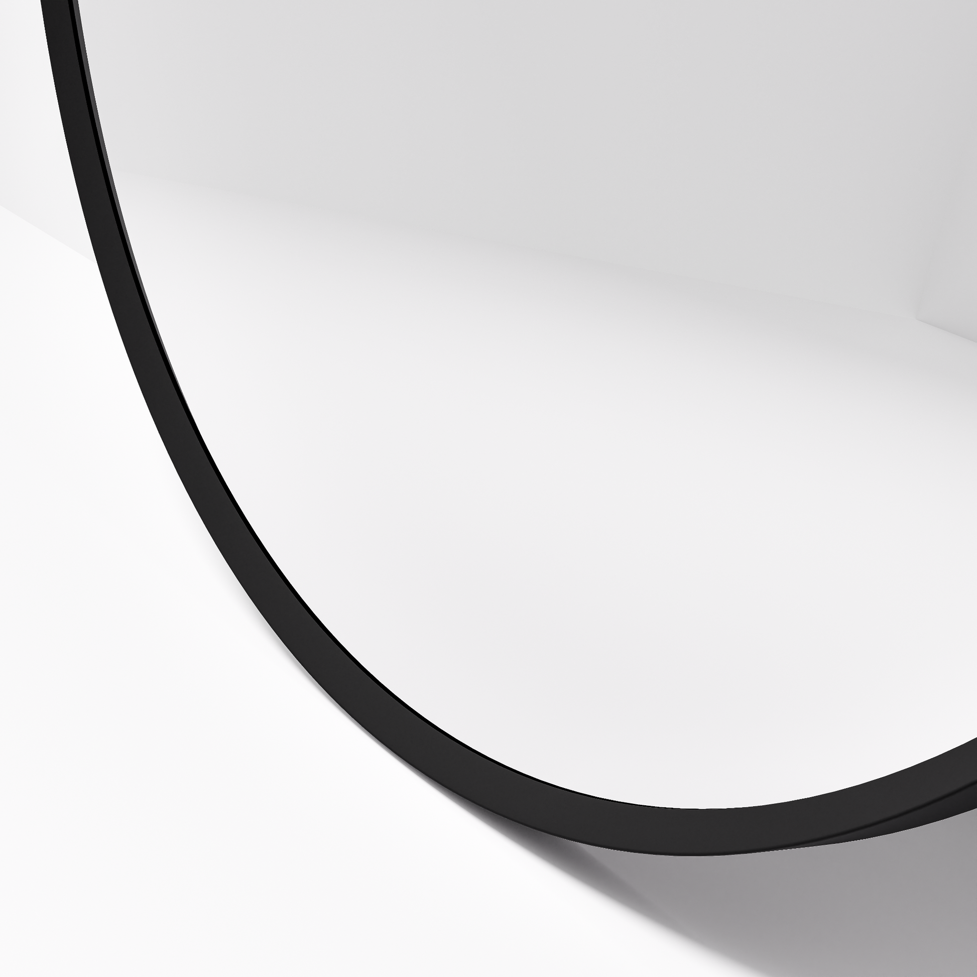 CODE ASPECT ROUND 900 FRAMED MIRROR  BLACK