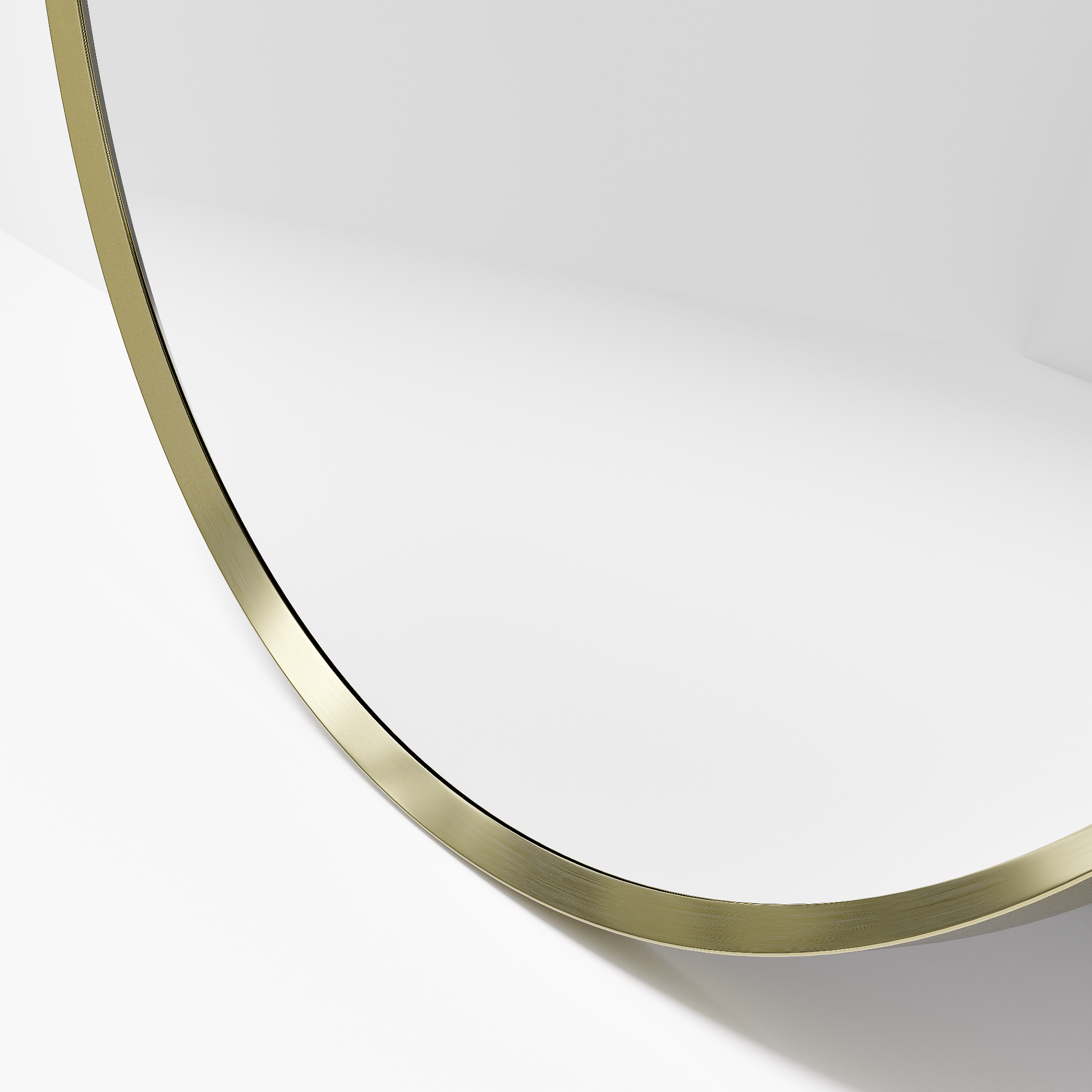CODE ASPECT ROUND 900 FRAMED MIRROR BRUSHED BRASS