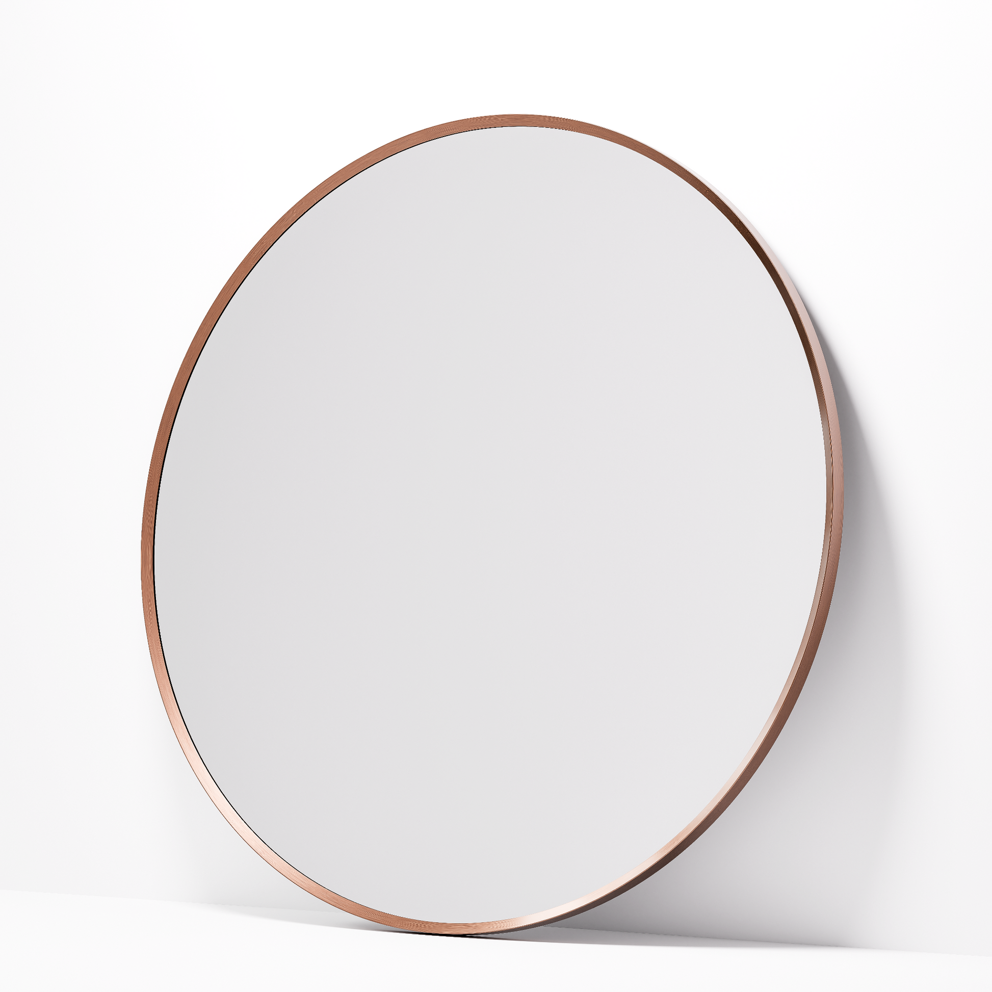 CODE ASPECT ROUND 900 FRAMED MIRROR BRUSHED COPPER