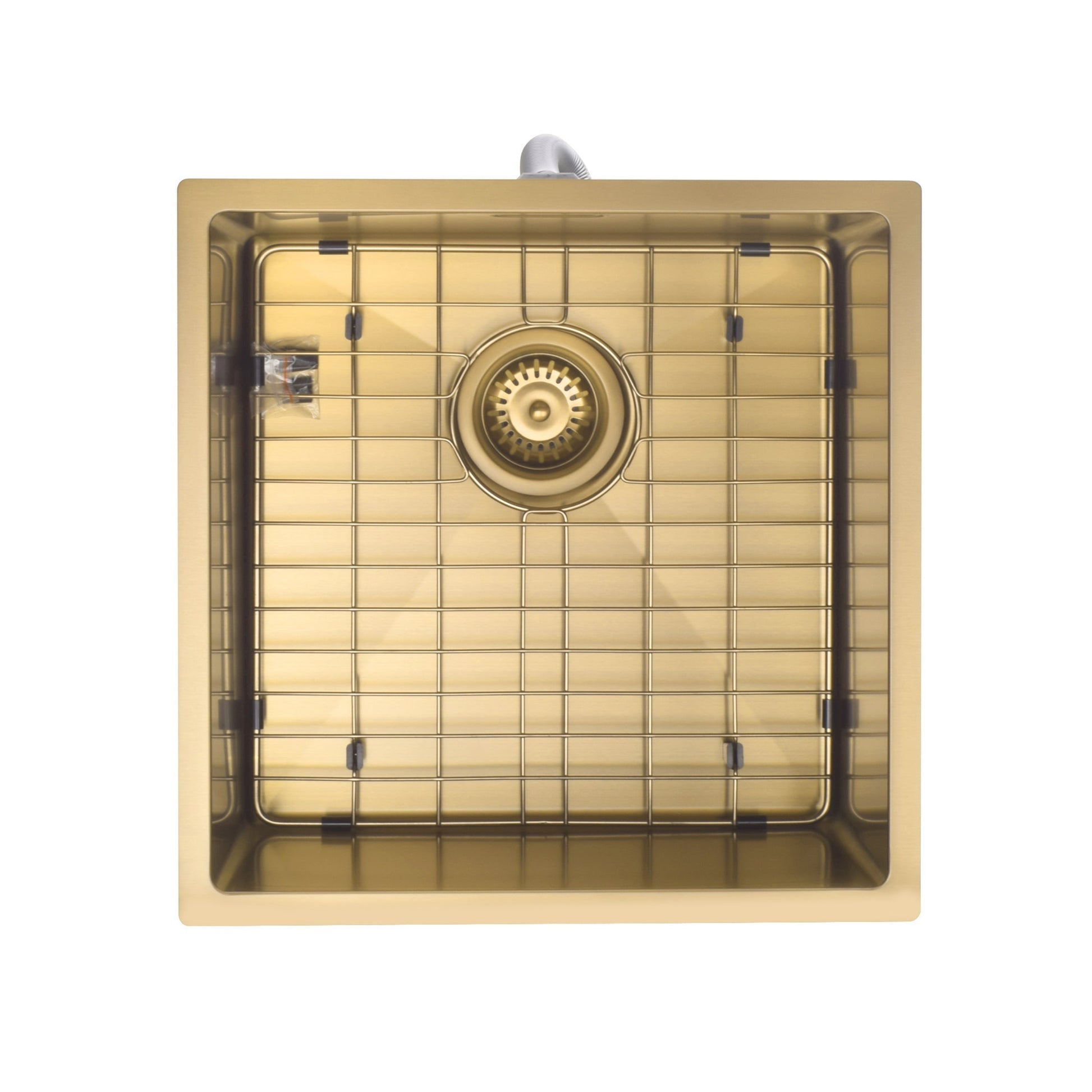 STAINLESS STEEL KITCHEN OR LAUNDRY SINK BRUSHED BRASS