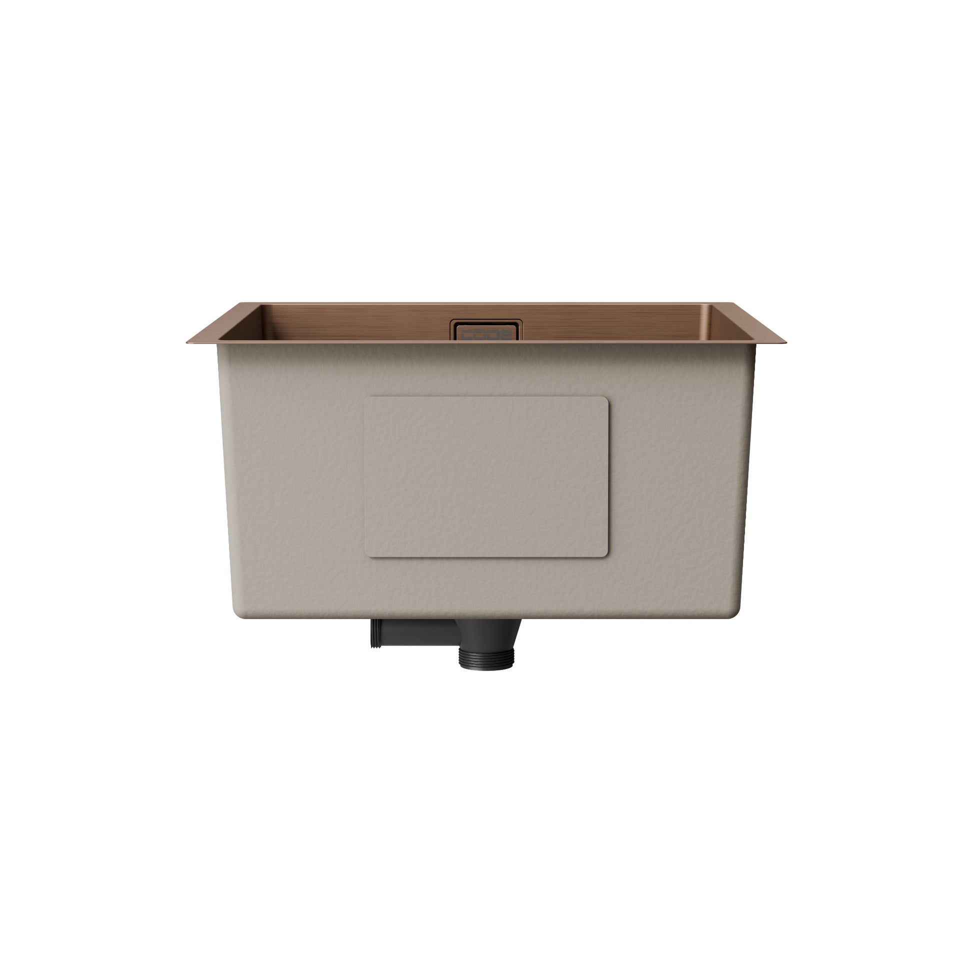 STAINLESS STEEL KITCHEN OR LAUNDRY SINK BRUSHED BRONZE