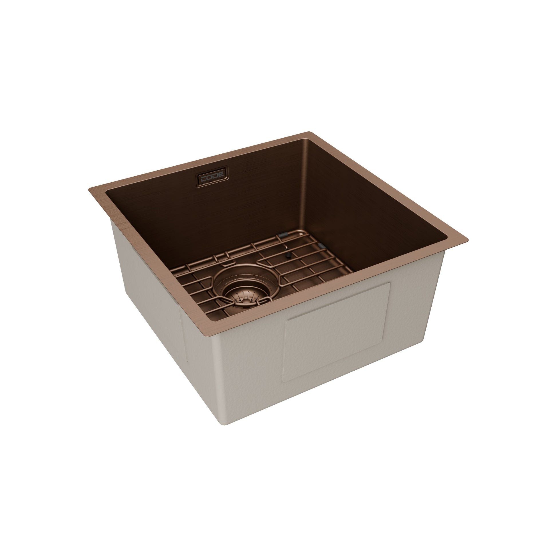 STAINLESS STEEL KITCHEN OR LAUNDRY SINK BRUSHED BRONZE