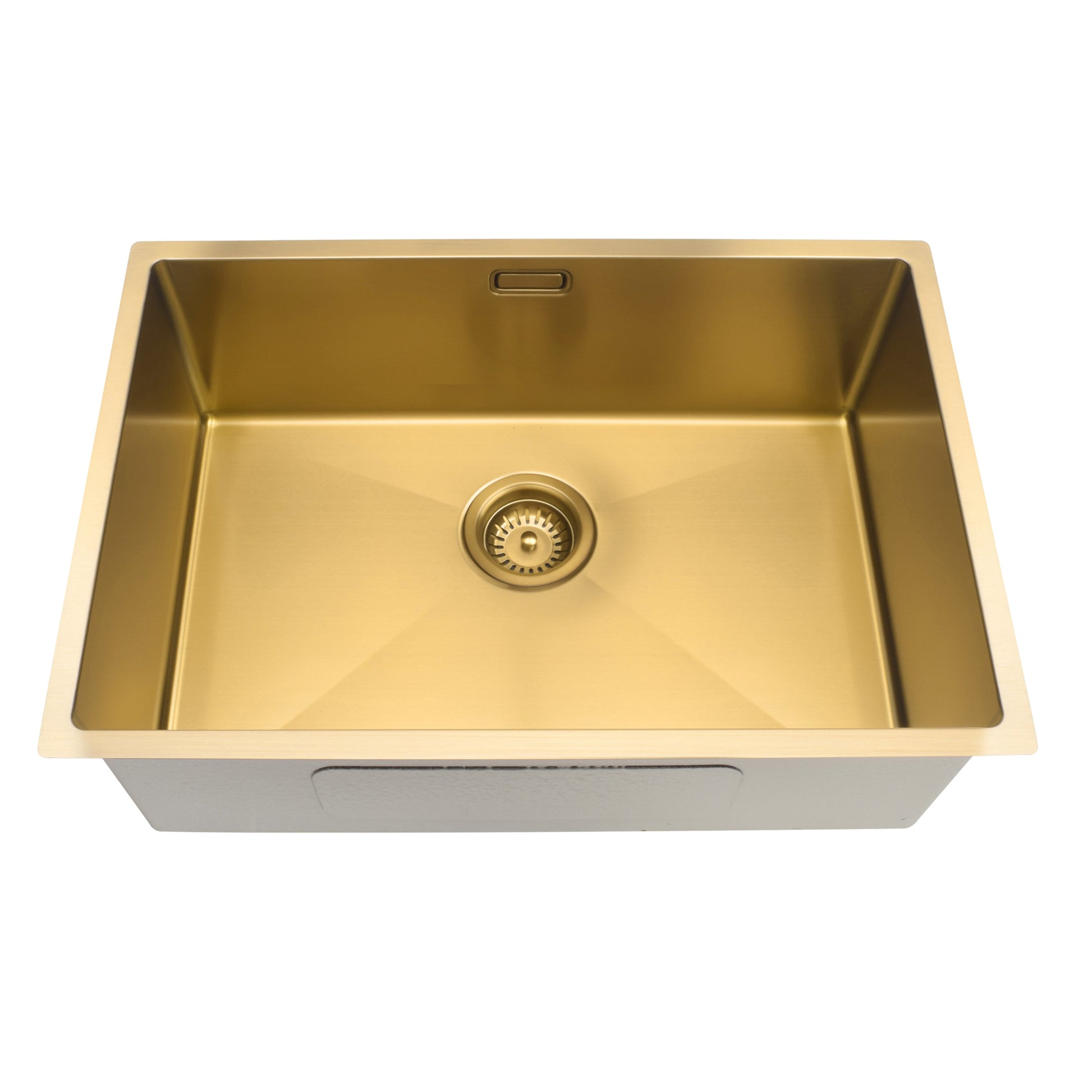 STAINLESS STEEL KITCHEN OR LAUNDRY SINK BRUSHED BRASS