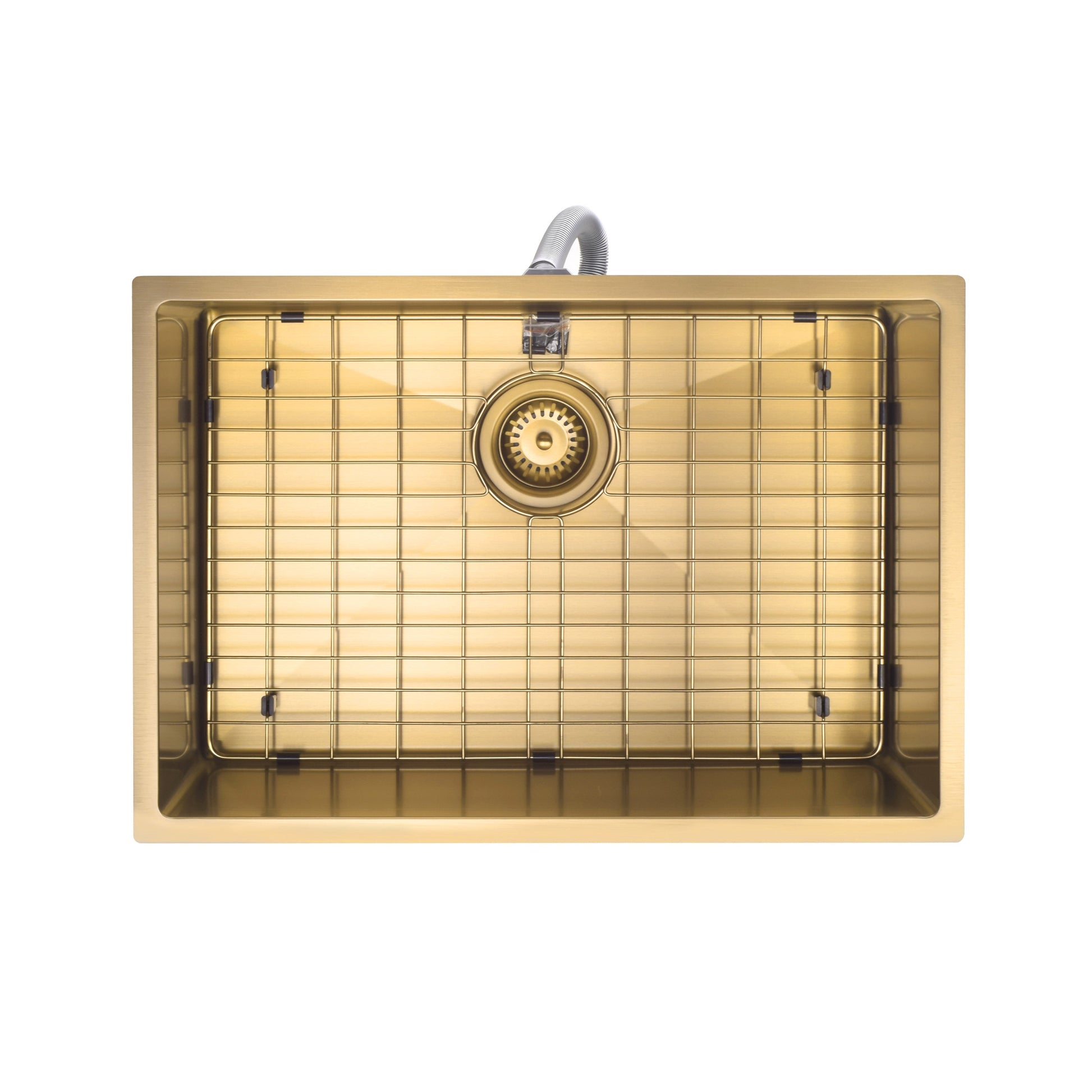 STAINLESS STEEL KITHCEN OR LAUNDRY SINK BRUSHED BRASS