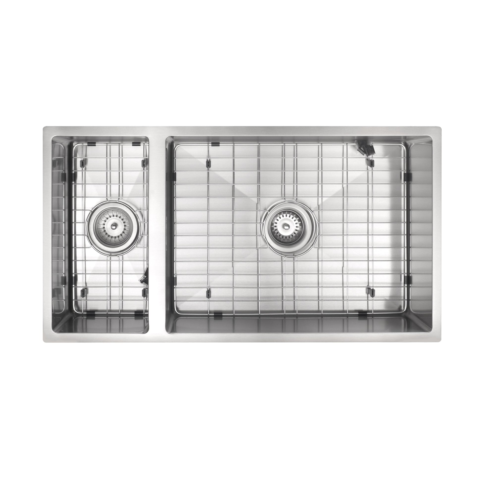 DOUBLE BOWL STAINLESS STEEL KITCHEN OR LAUNDRY SINK