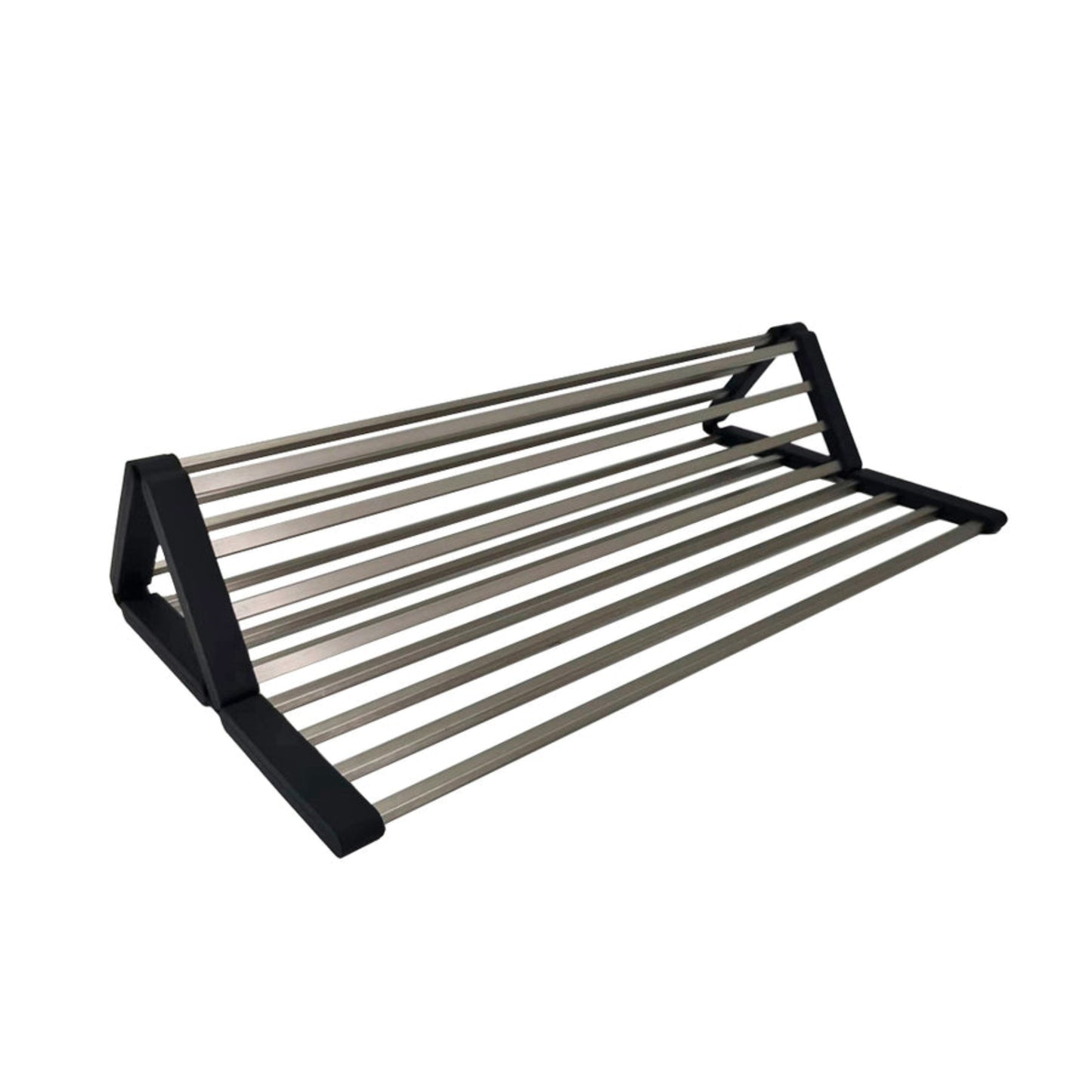 FOLD UP BRUSHED NICKEL KITCHEN SINK DISH MAT