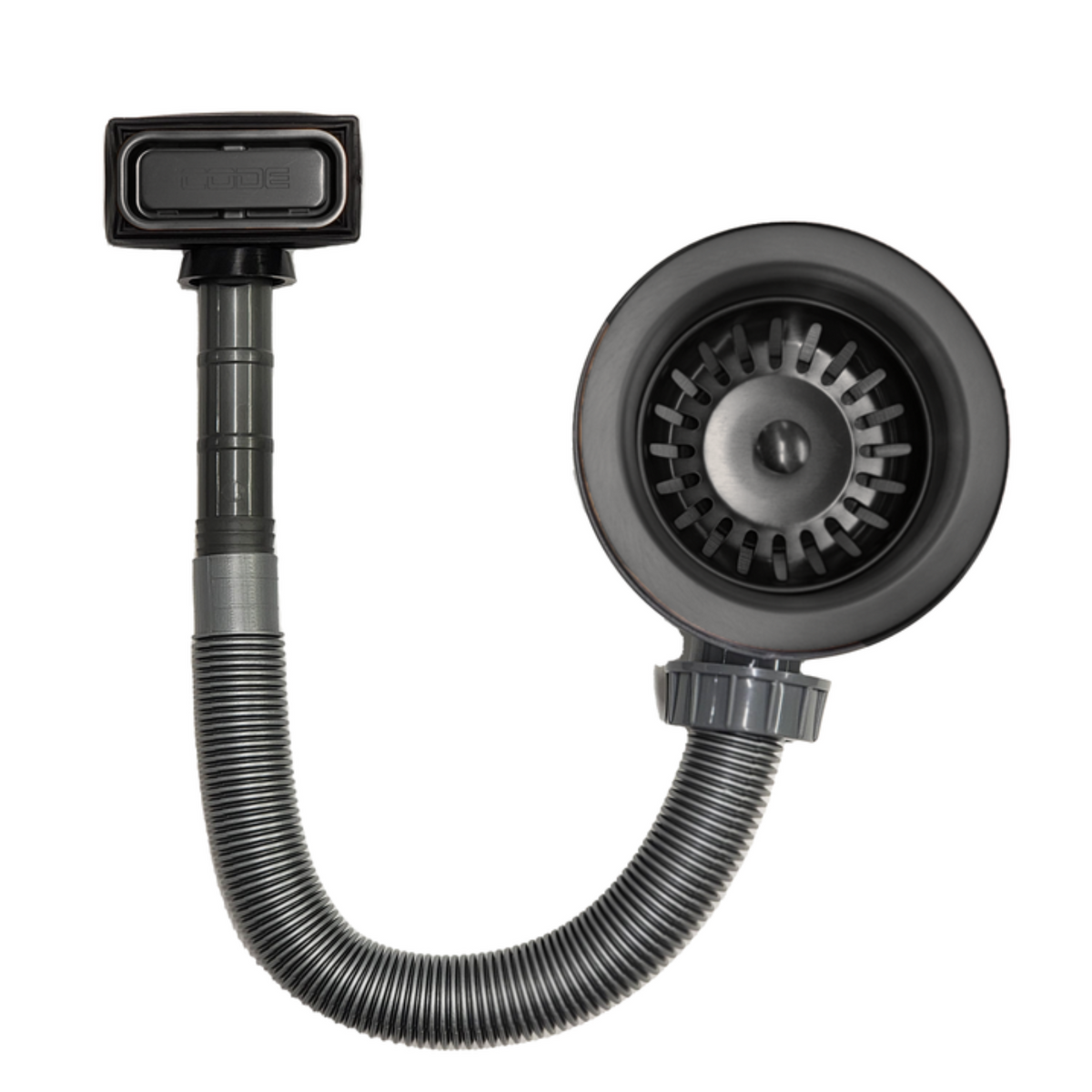 OVERFLOW KITCHEN SINK WASTE GUNMETAL
