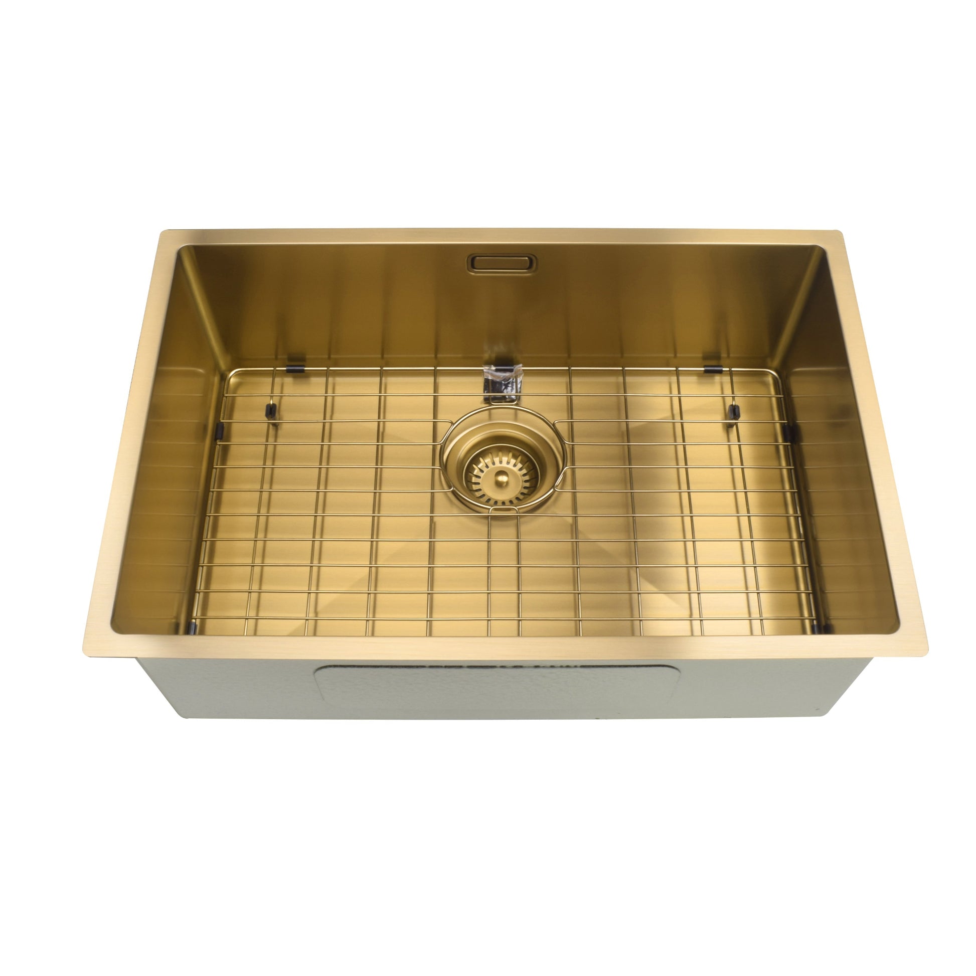 STAINLESS STEEL KITCHEN OR LAUNDRY SINK BRUSHED BRASS