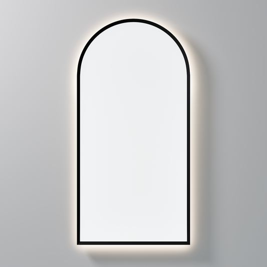 CODE AURA ARCH 450 FRAMED LED MIRROR BLACK