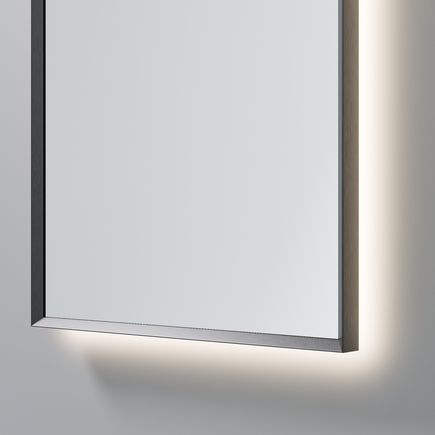 CODE AURA ARCH 450 FRAMED LED MIRROR GUNMETAL