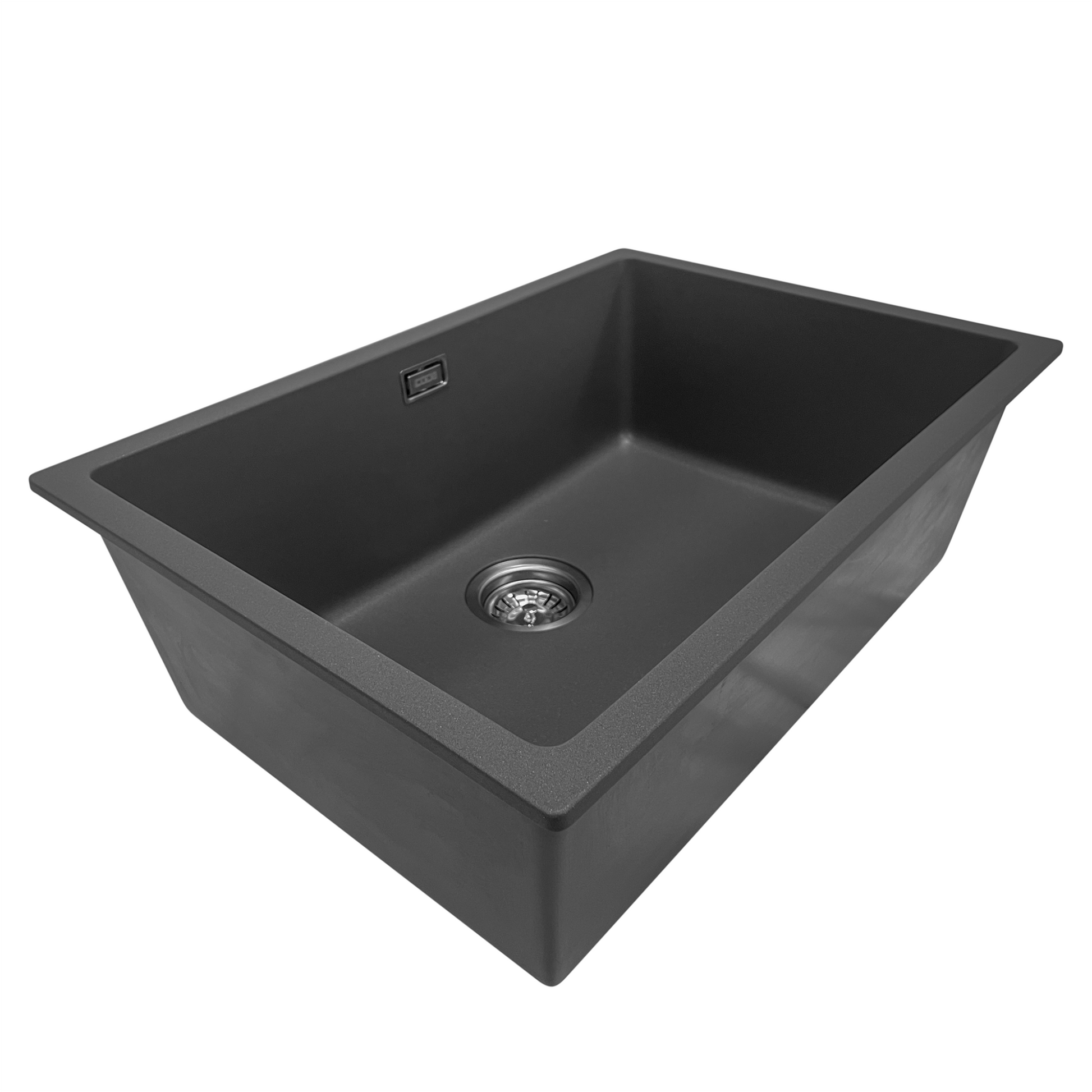 GRANITE KITCHEN OR LAUNDRY SINK MATTE BLACK