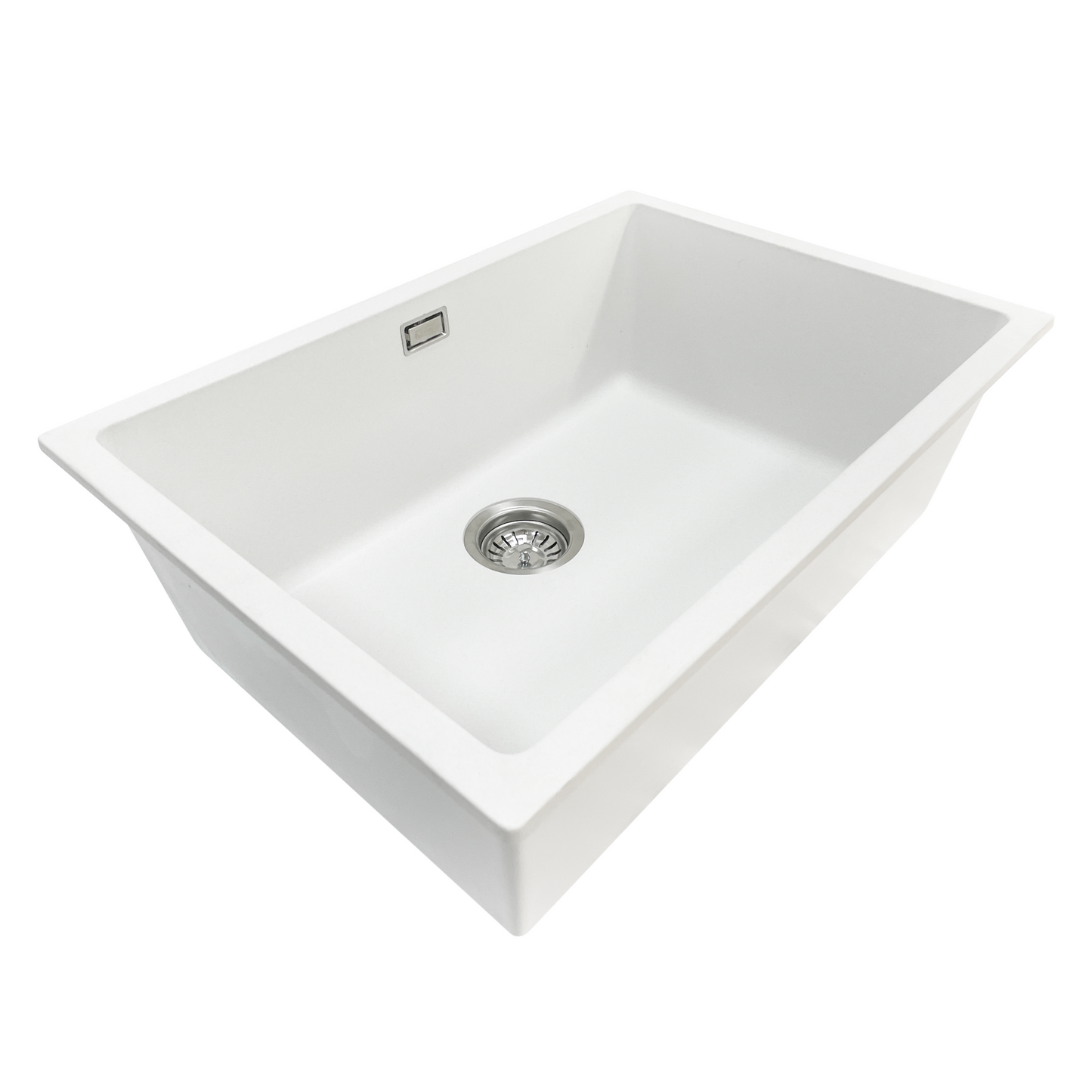GRANITE KITCHEN OR LAUNDRY SINK MATTE WHITE