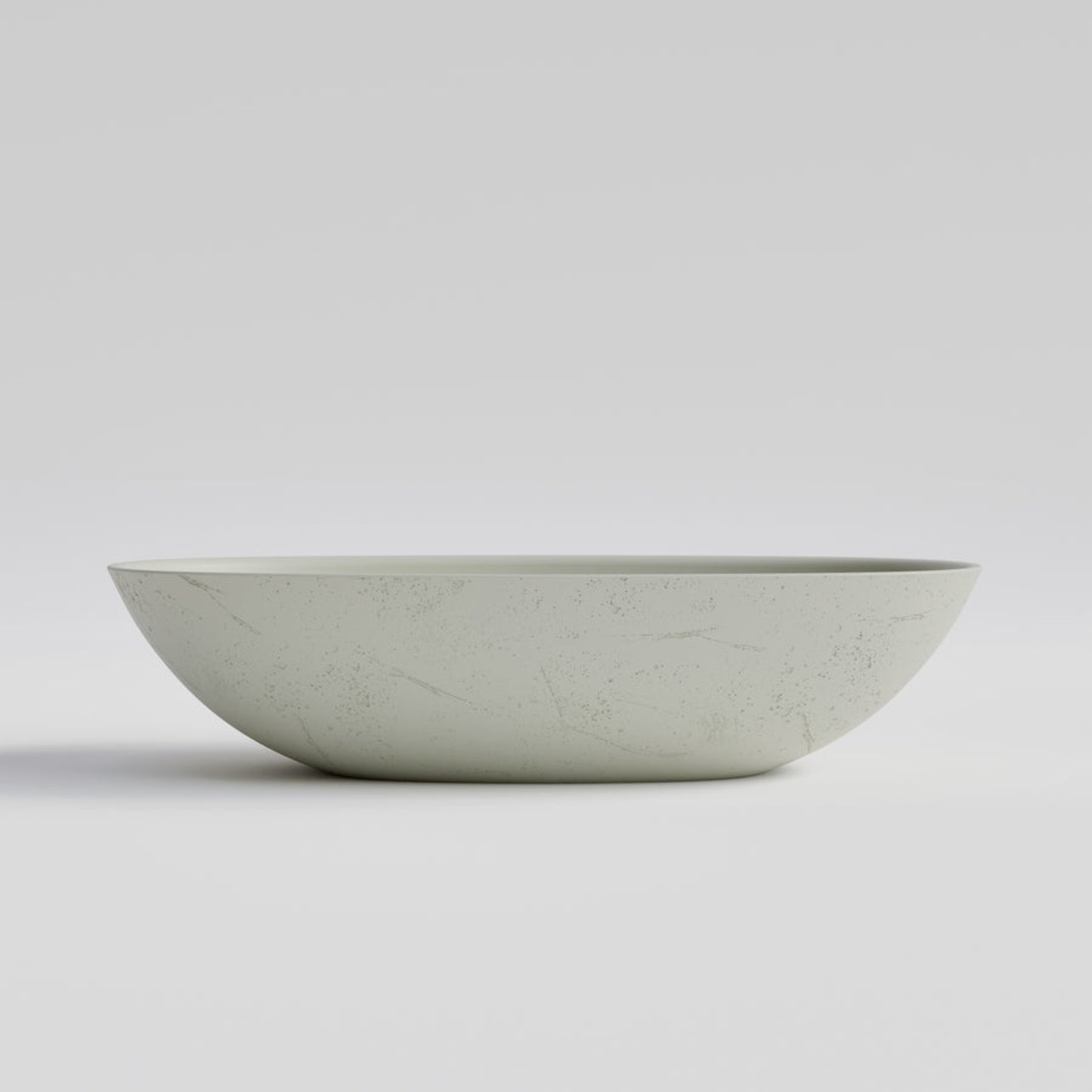 OVAL LIGHT GREY CONCRETE BATHROOM BASIN