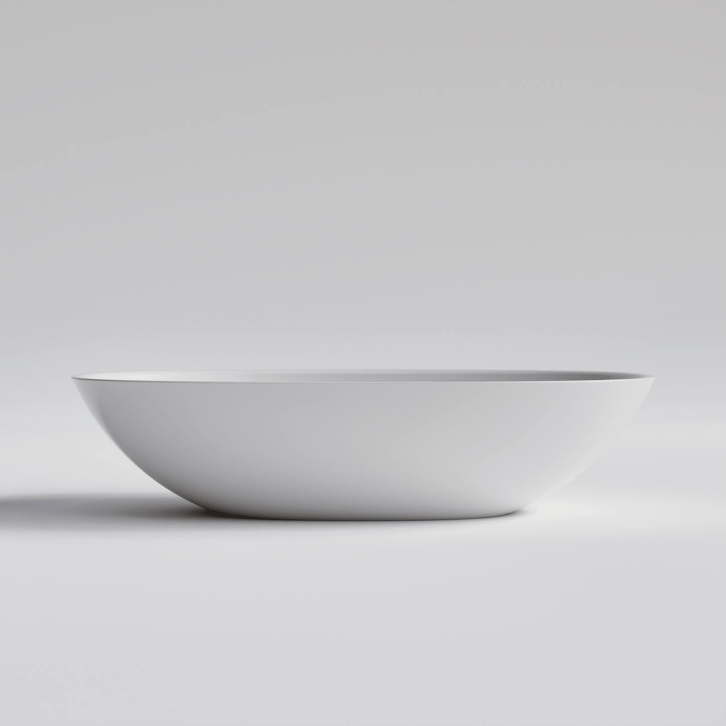 OVAL GLOSS WHITE VILLASTONE BATHROOOM BASIN