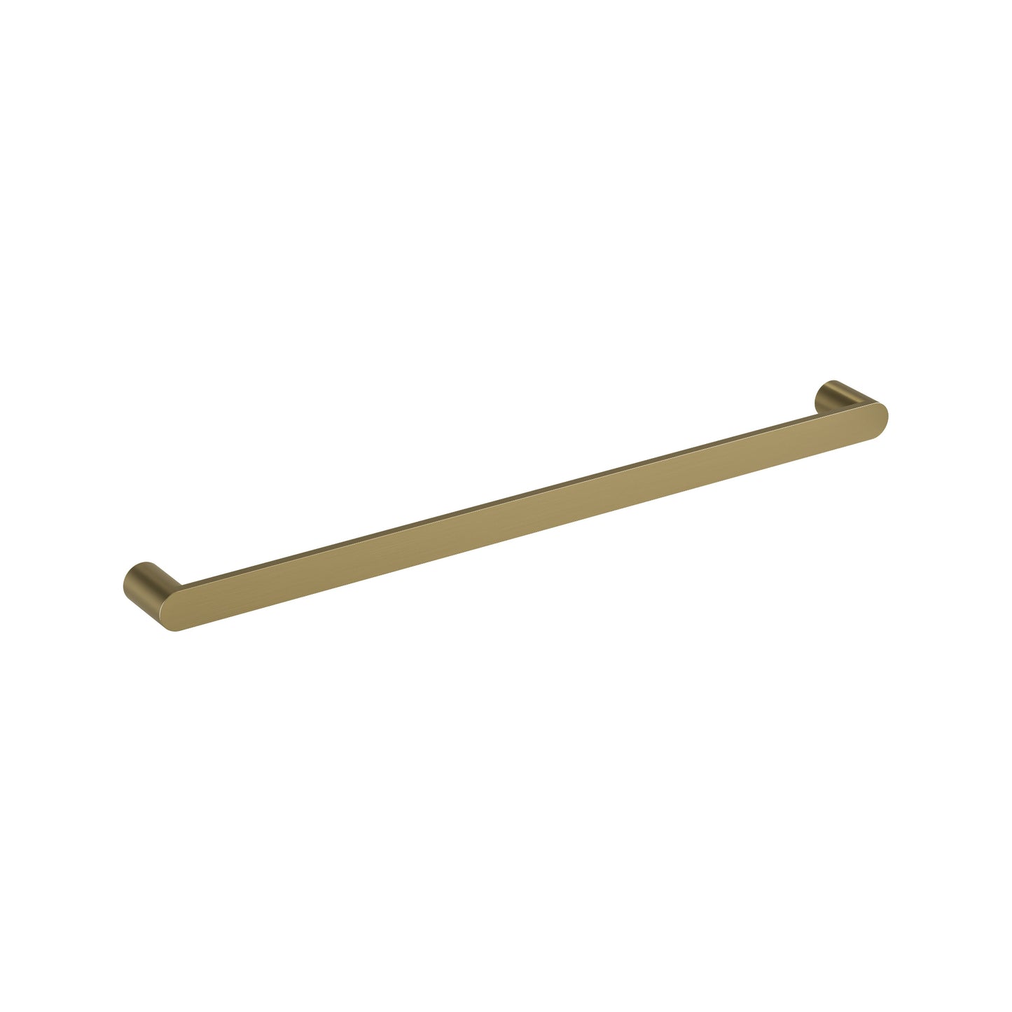 CODE FLOW 840 ROUND HEATED TOWEL RAIL BRUSHED BRASS