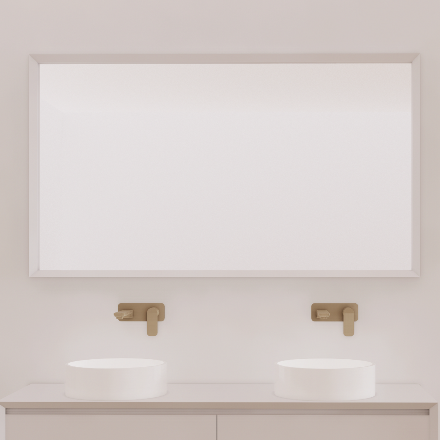 CODE FORM 1490 FRAMED MIRROR WHITE