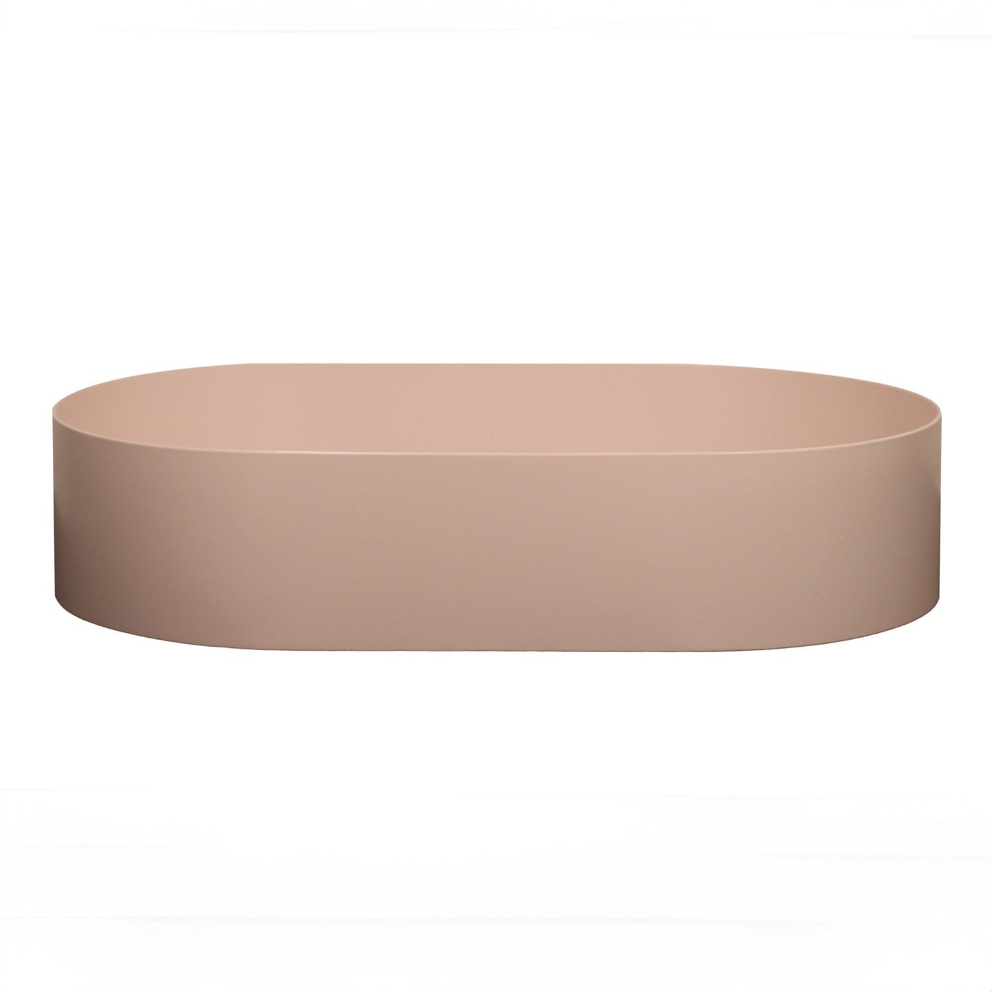 OVAL PINK STAINLESS STEEL BATHROOM BASIN