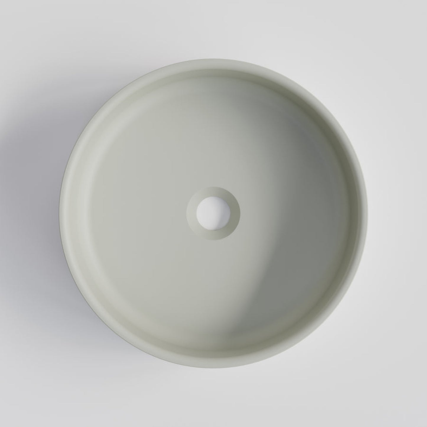 ROUND LIGHT GREY CONCRETE BATHROOM BASIN