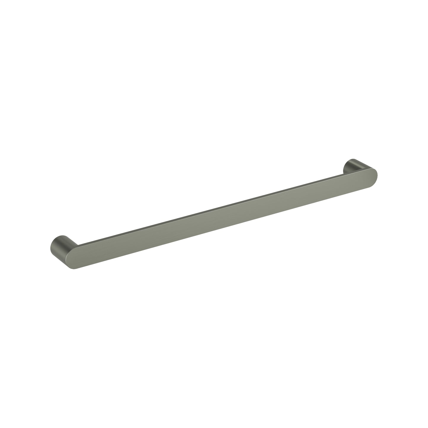 ROUND HEATED SINGLE BAR 850 BRUSHED STAINLESS