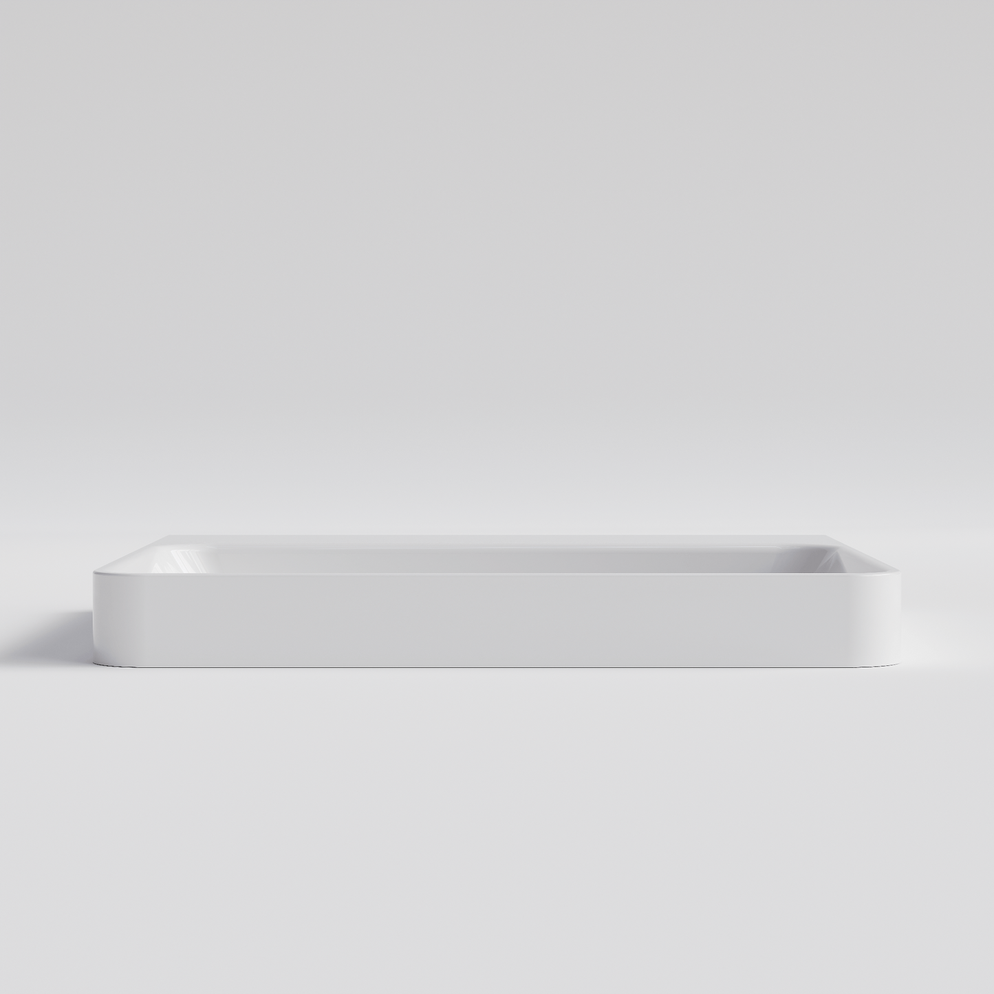 RECTANGLE GLOSS WHITE VILLASTONE BATHROOM BASIN