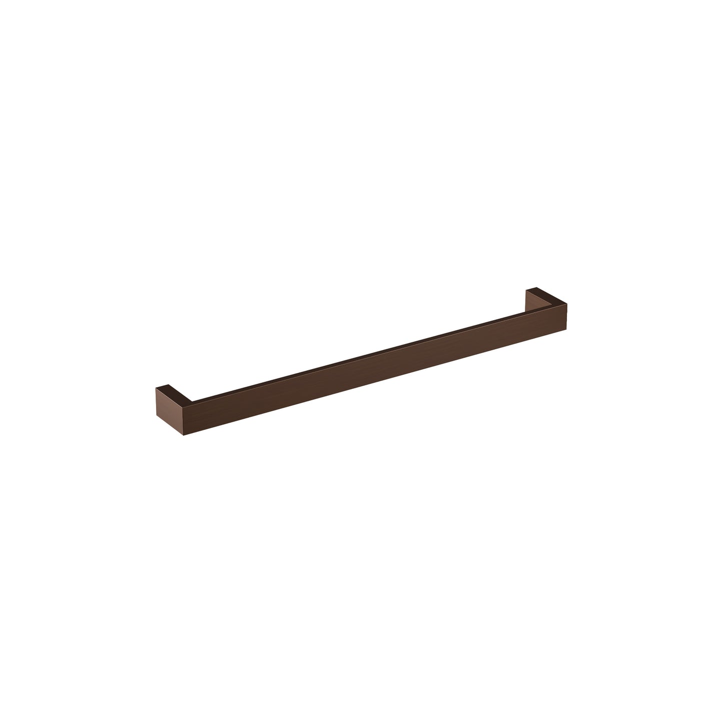 SINGLE BAR HEATED TOWEL RAIL 620 AGED BRASS