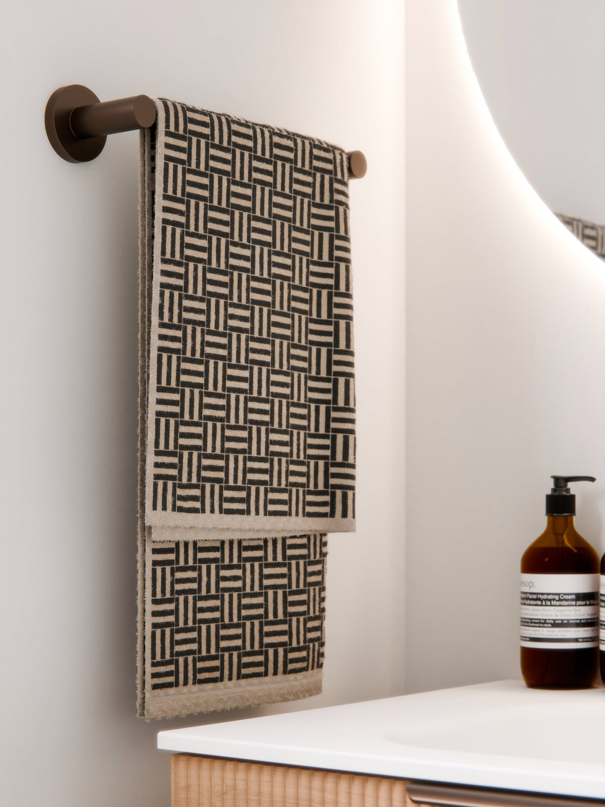 CODE NATURE HAND TOWEL RAIL 300MM