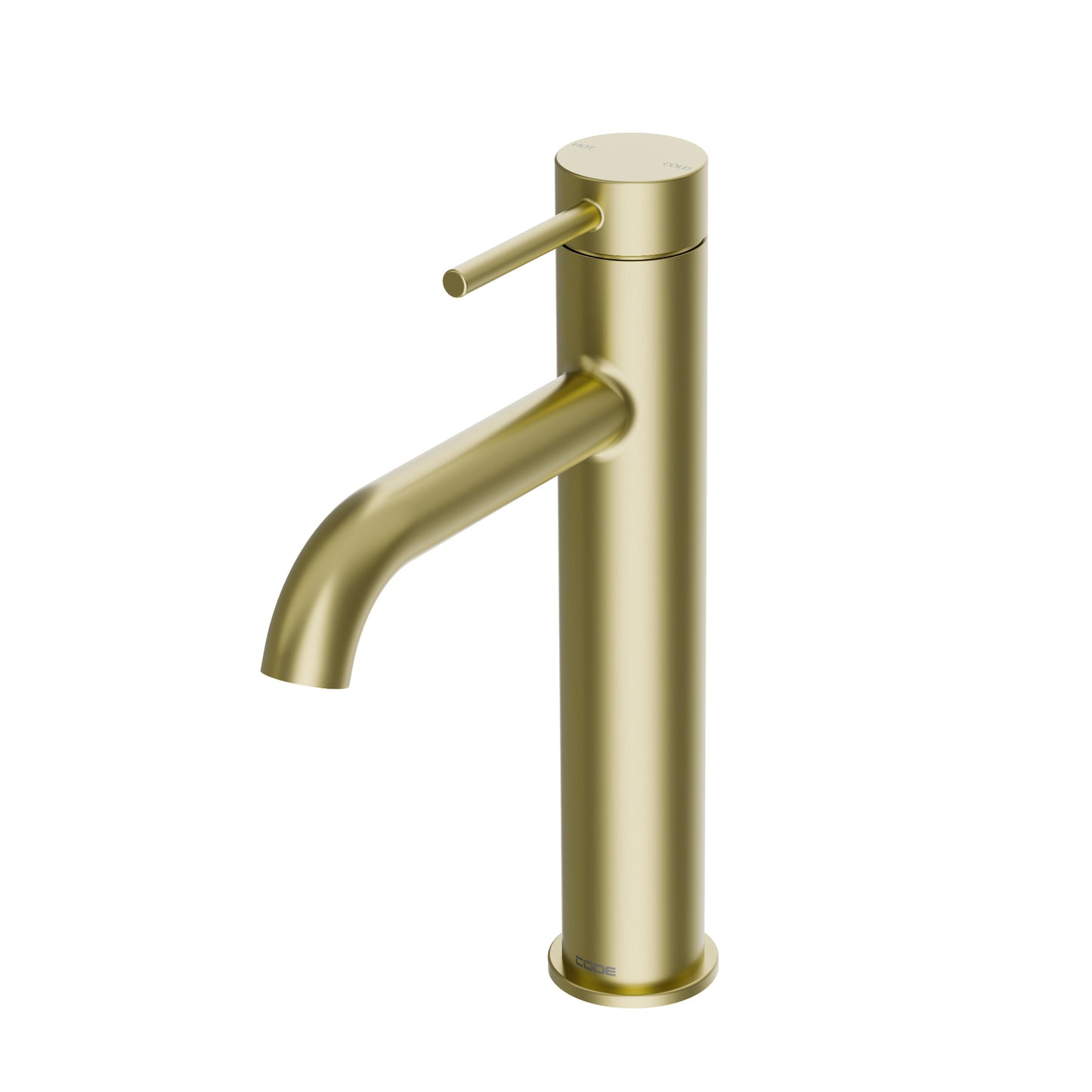 CODE NATURE MID HEIGHT BASIN MIXER BRUSHED BRASS