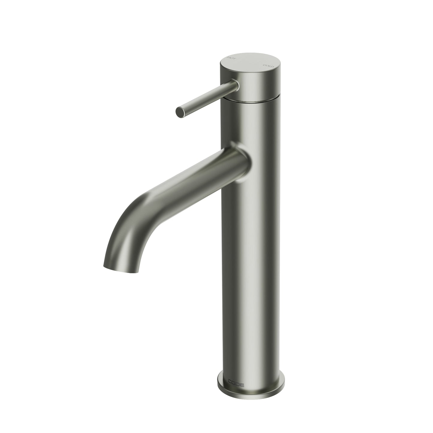 CODE NATURE MID HEIGHT BASIN MIXER BRUSHED NICKEL