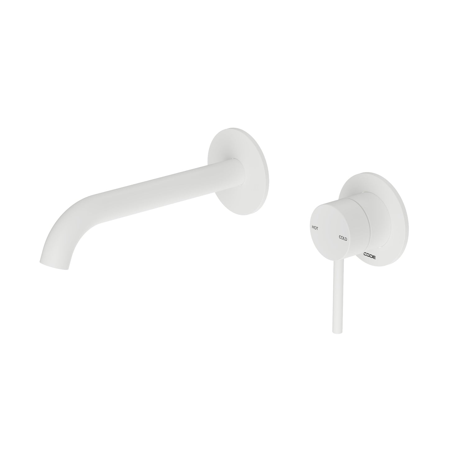 CODE NATURE WALL BASIN MIXER MATTE WHITE